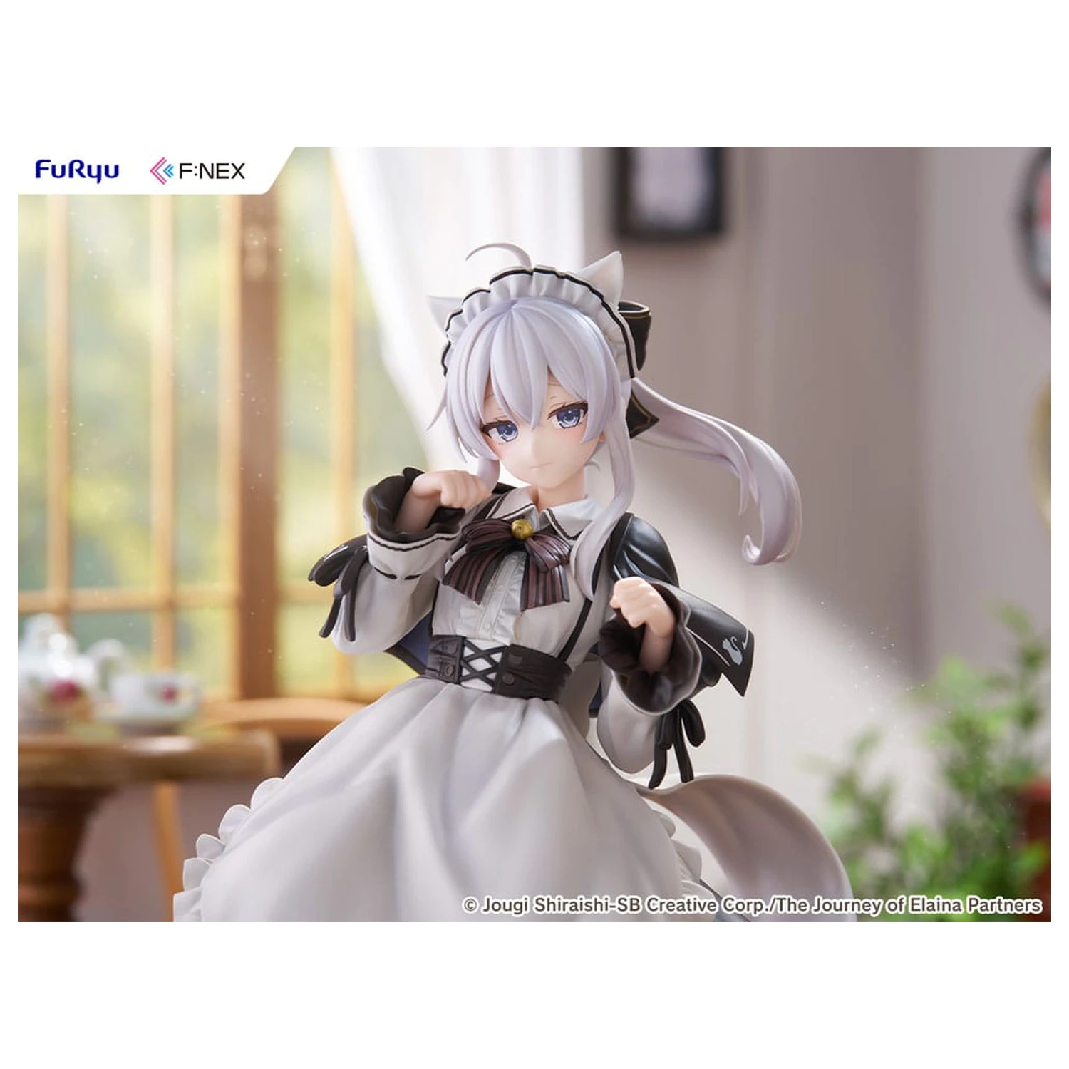 Wandering Witch: The Journey of Elaina F:NEX statuie din PVC 1/7 Elaina Maid costume with cat ears Ver. 24 cm poza produsului