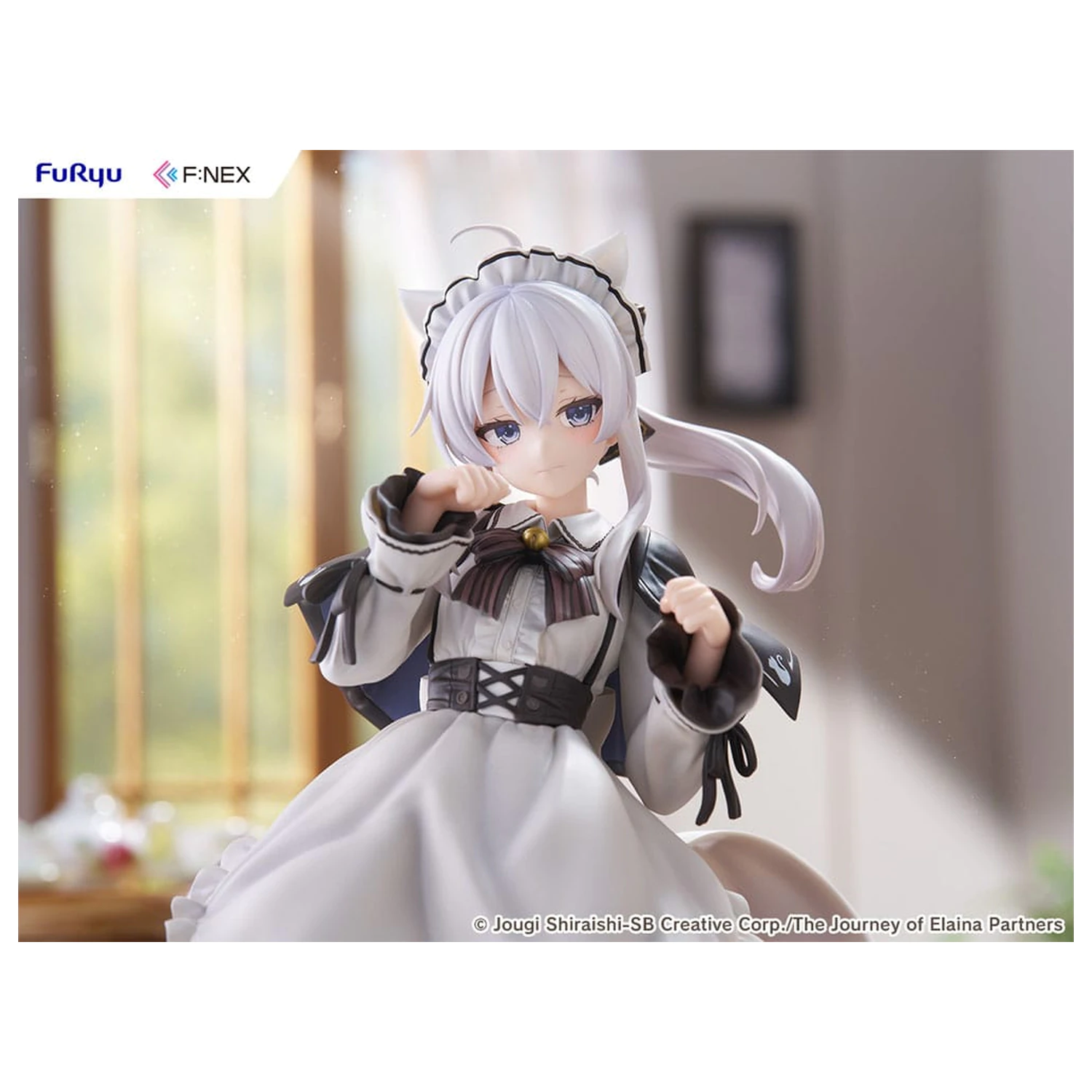 Wandering Witch: The Journey of Elaina F:NEX statuie din PVC 1/7 Elaina Maid costume with cat ears Ver. 24 cm poza produsului