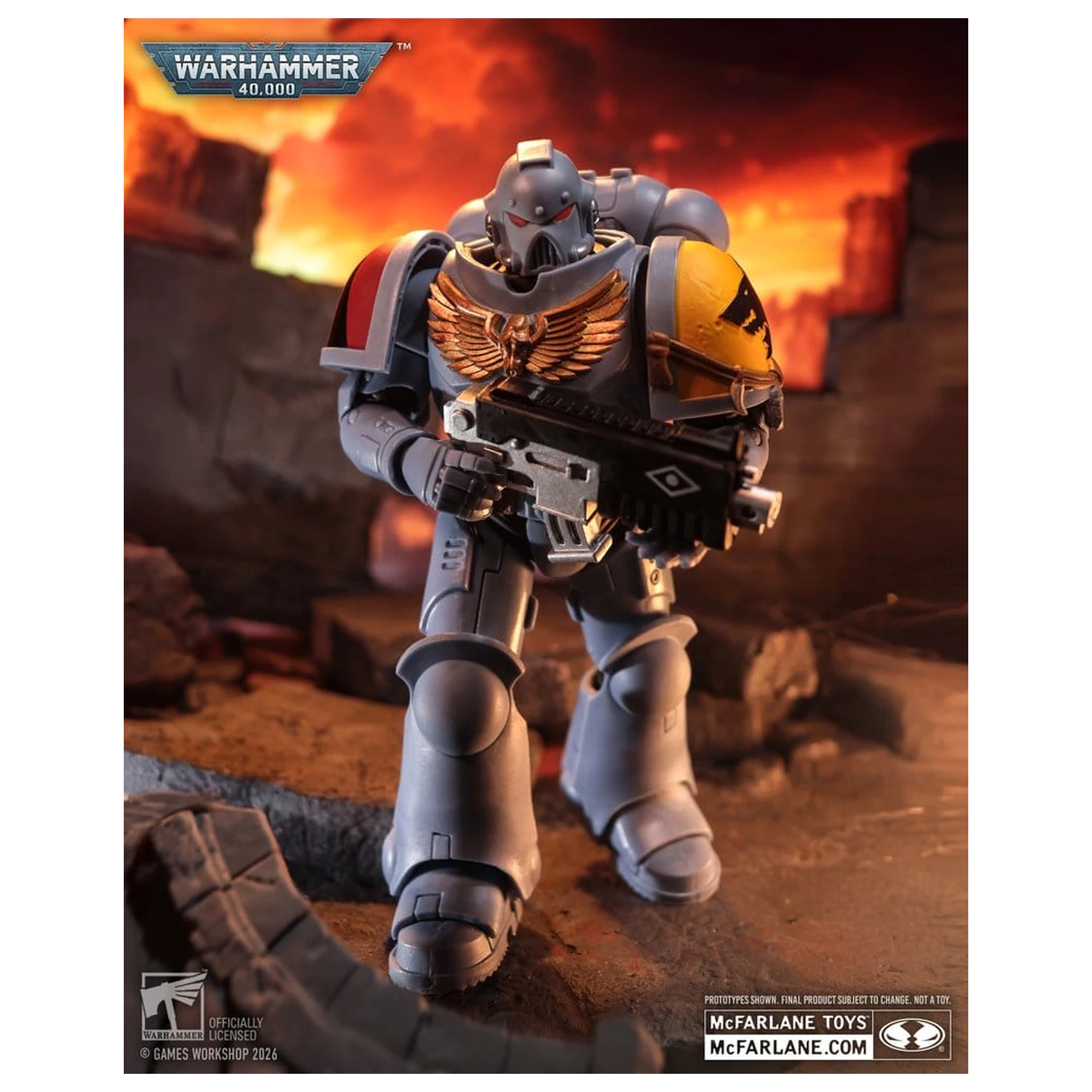 Warhammer 40,000 Figurina de actiune Grey Hunter (Space Wolves) 18 cm poza produsului