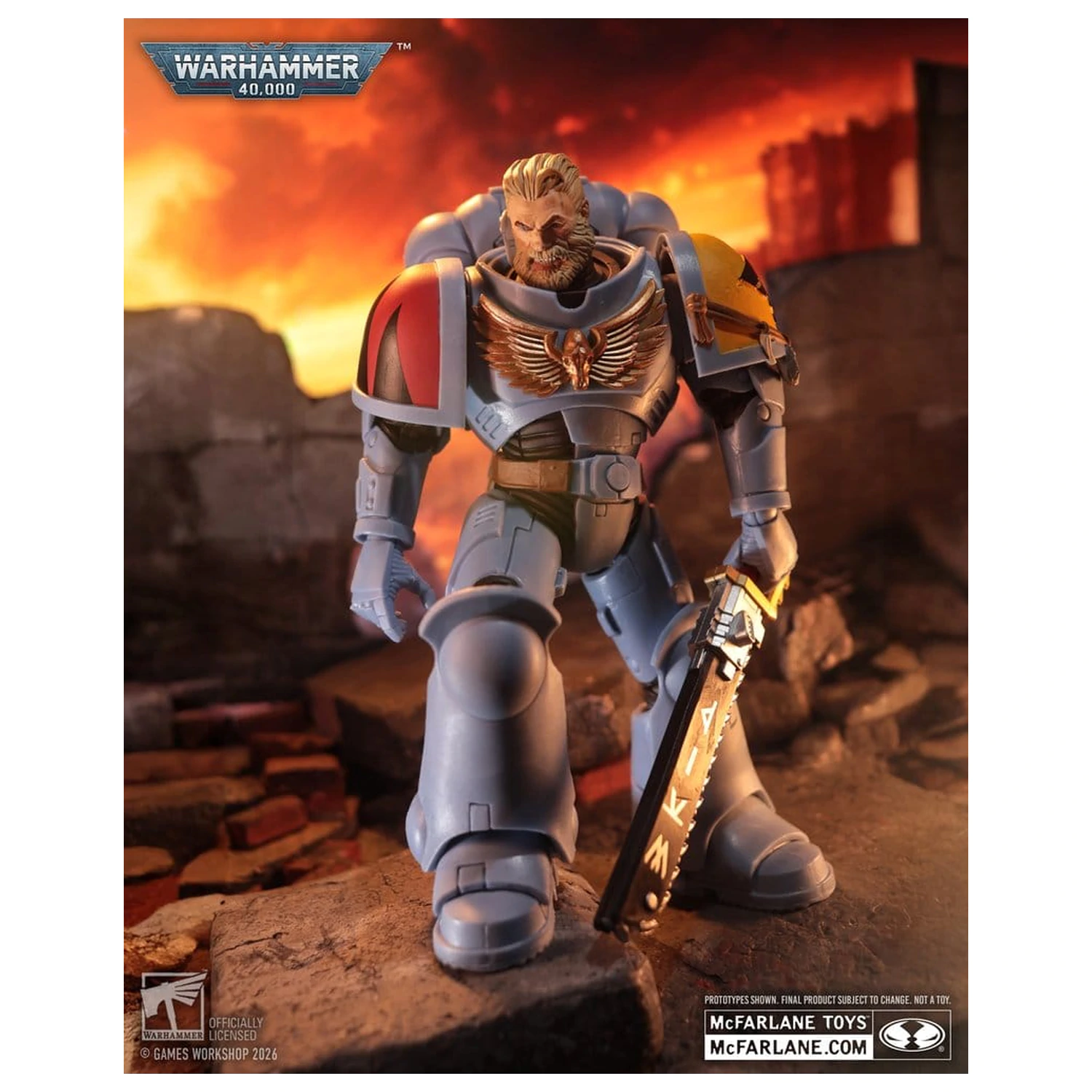 Warhammer 40,000 Figurina de actiune Grey Hunter (Space Wolves) 18 cm poza produsului