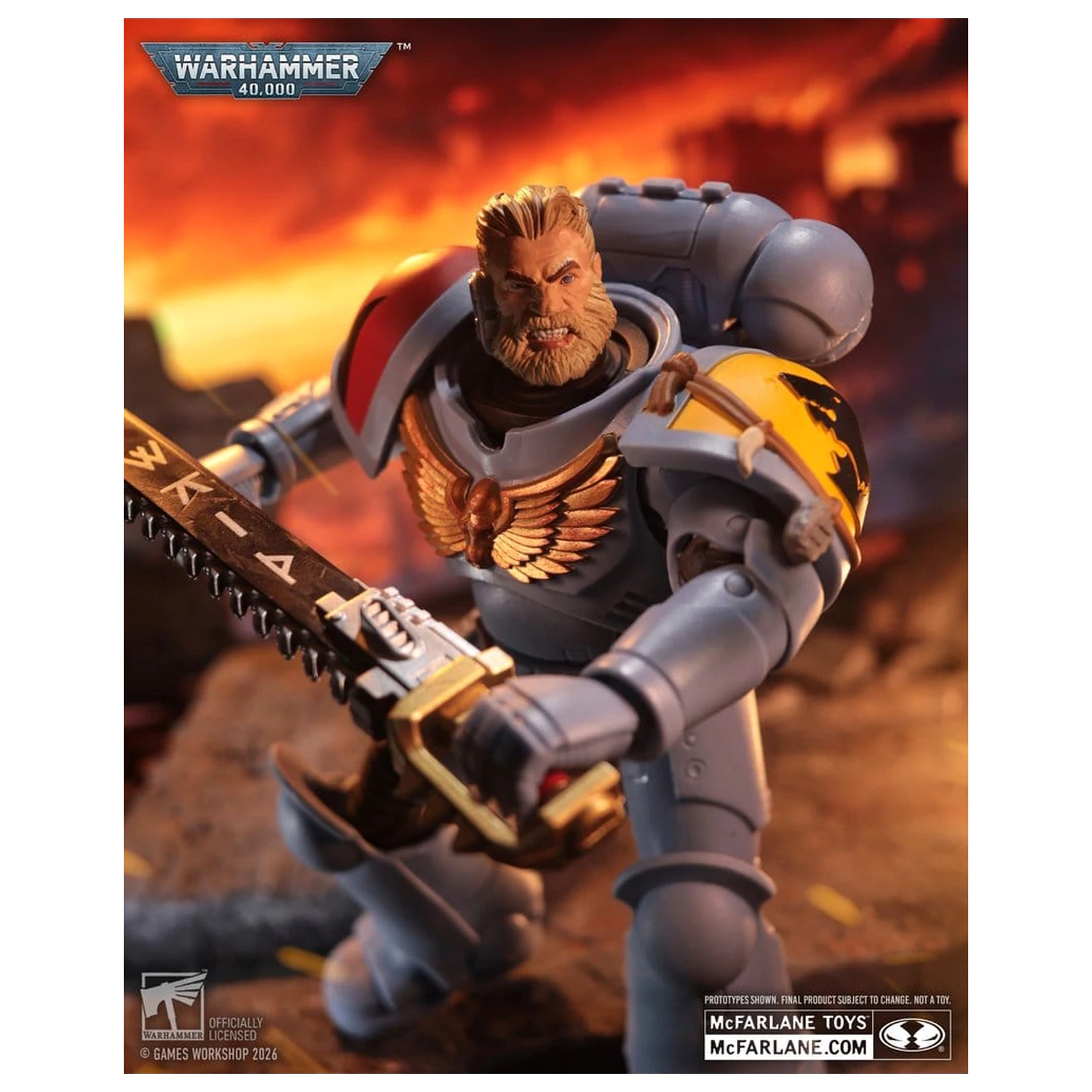 Warhammer 40,000 Figurina de actiune Grey Hunter (Space Wolves) 18 cm poza produsului