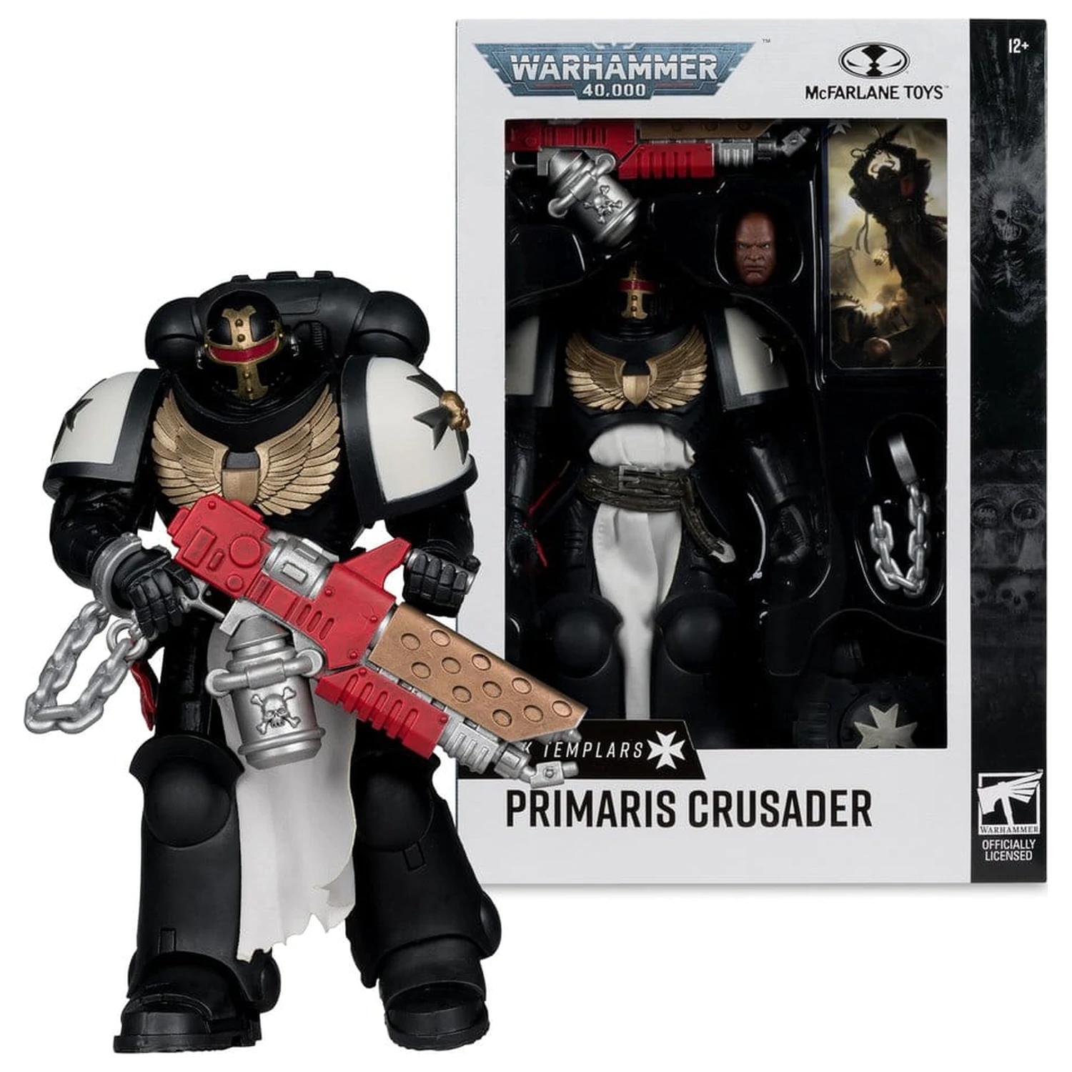 Warhammer 40,000 Figurina de actiune Primaris Crusader (Black Templars) 18 cm poza produsului