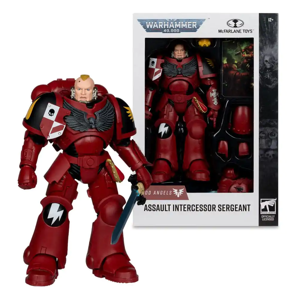 Warhammer 40,000 Figurina de actiune Assault Intercessor Sergeant (Blood Angel) 18 cm poza produsului