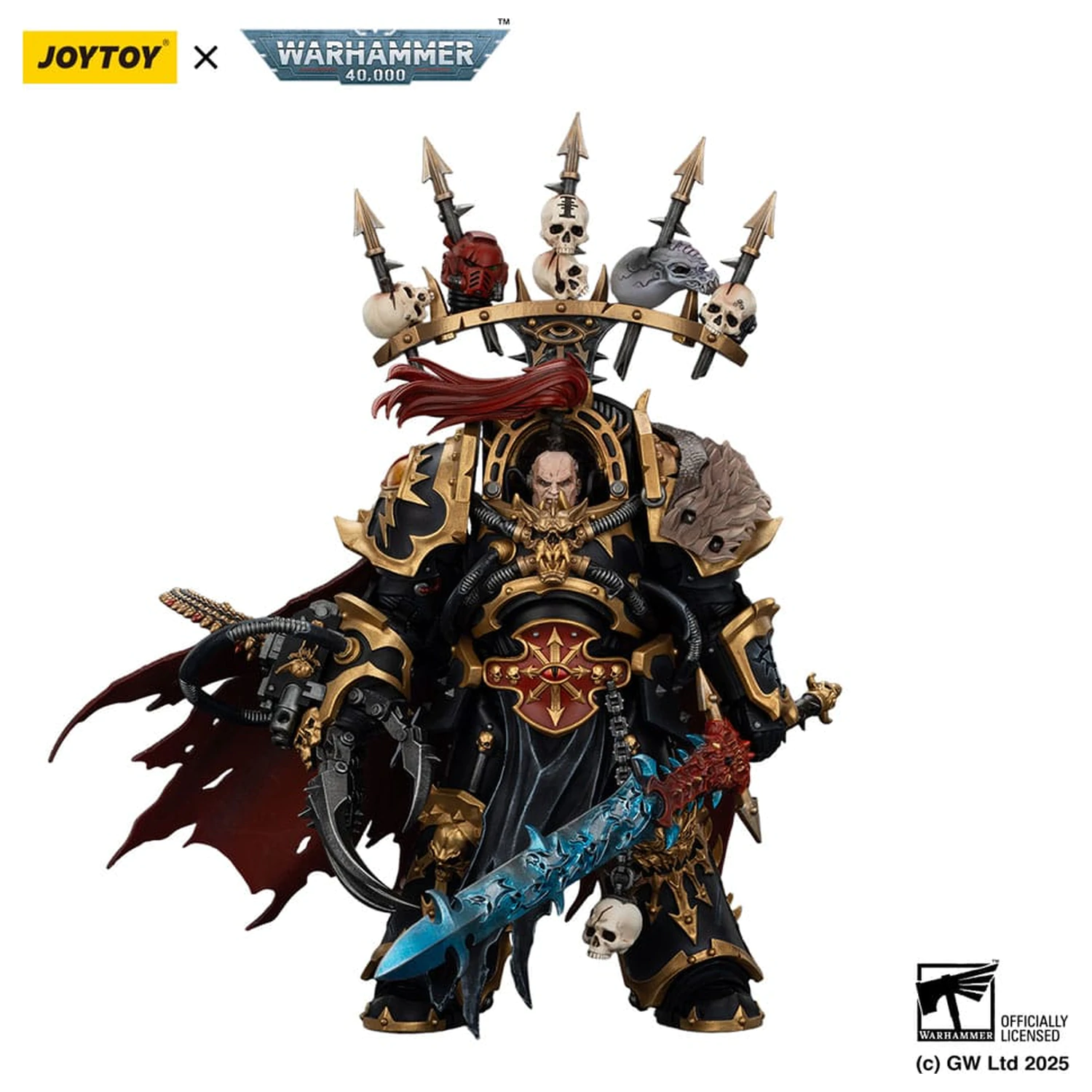 Warhammer 40,000 Figurina de actiune Black Legion Abaddon the Despoiler cu Drach'nyen and the Talo 16 cm poza produsului