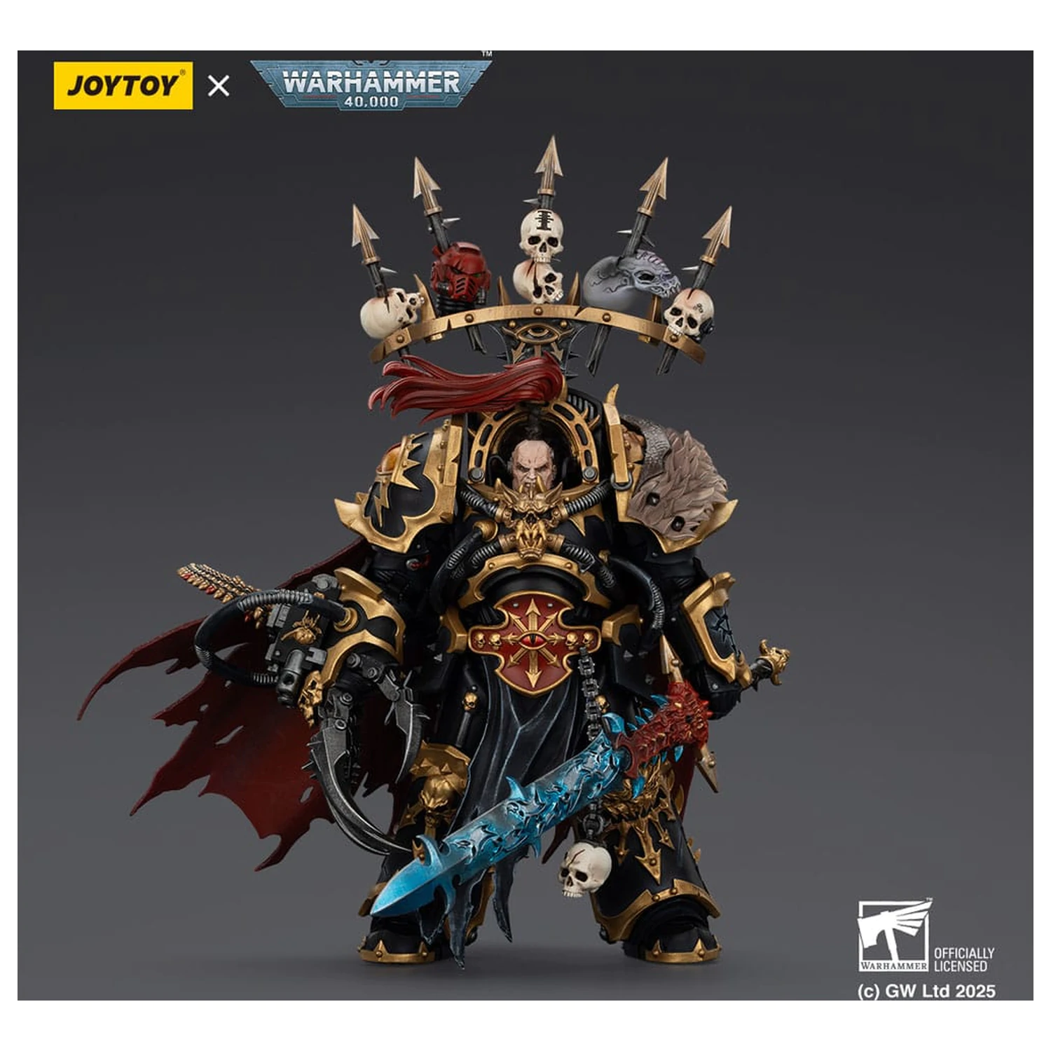 Warhammer 40,000 Figurina de actiune Black Legion Abaddon the Despoiler cu Drach'nyen and the Talo 16 cm poza produsului