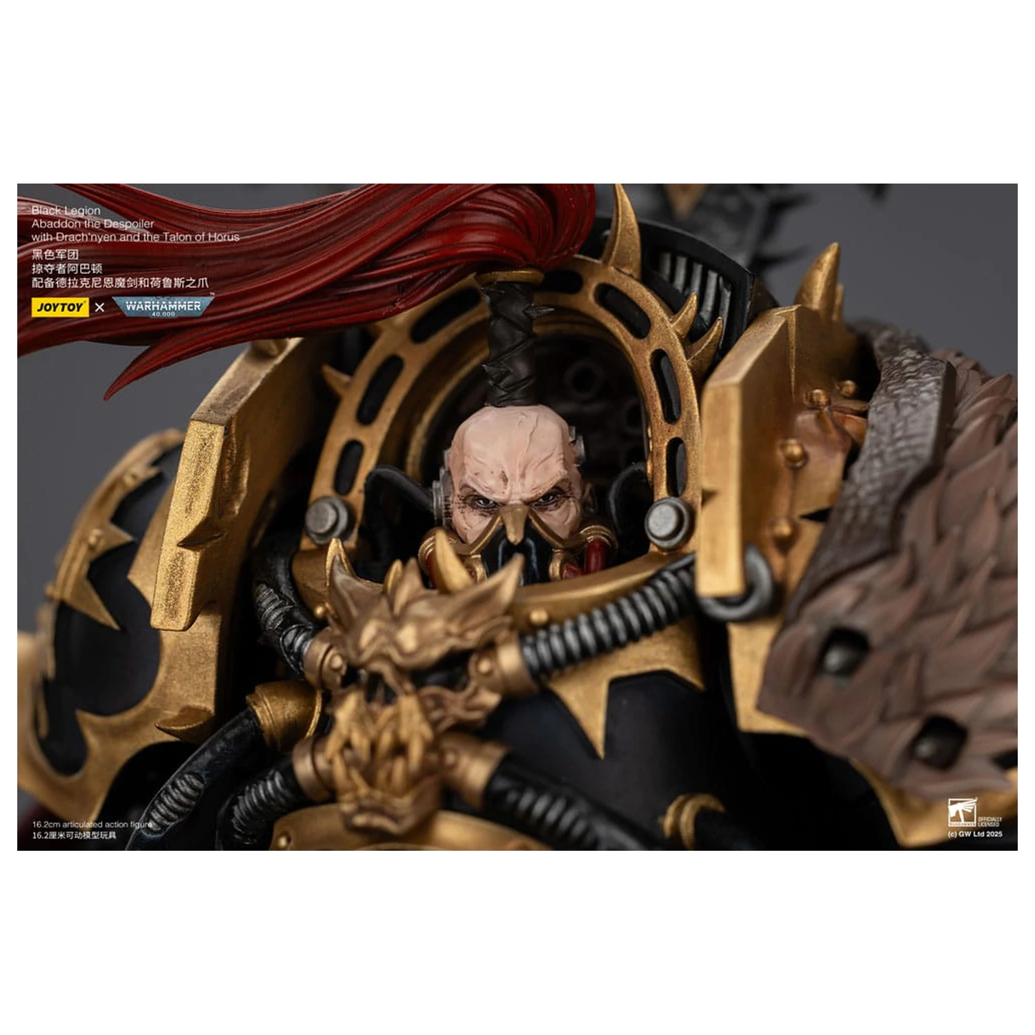 Warhammer 40,000 Figurina de actiune Black Legion Abaddon the Despoiler cu Drach'nyen and the Talo 16 cm poza produsului