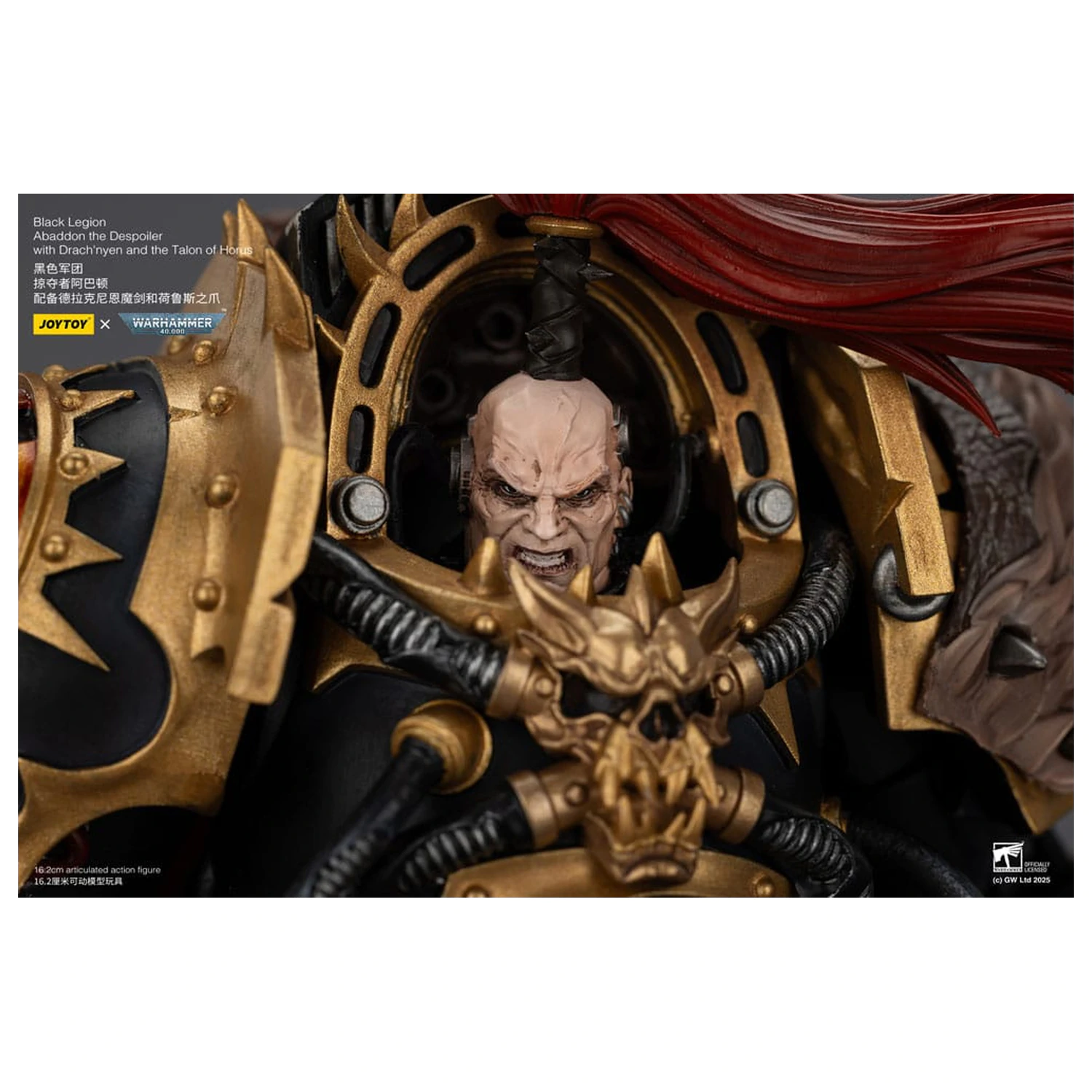 Warhammer 40,000 Figurina de actiune Black Legion Abaddon the Despoiler cu Drach'nyen and the Talo 16 cm poza produsului