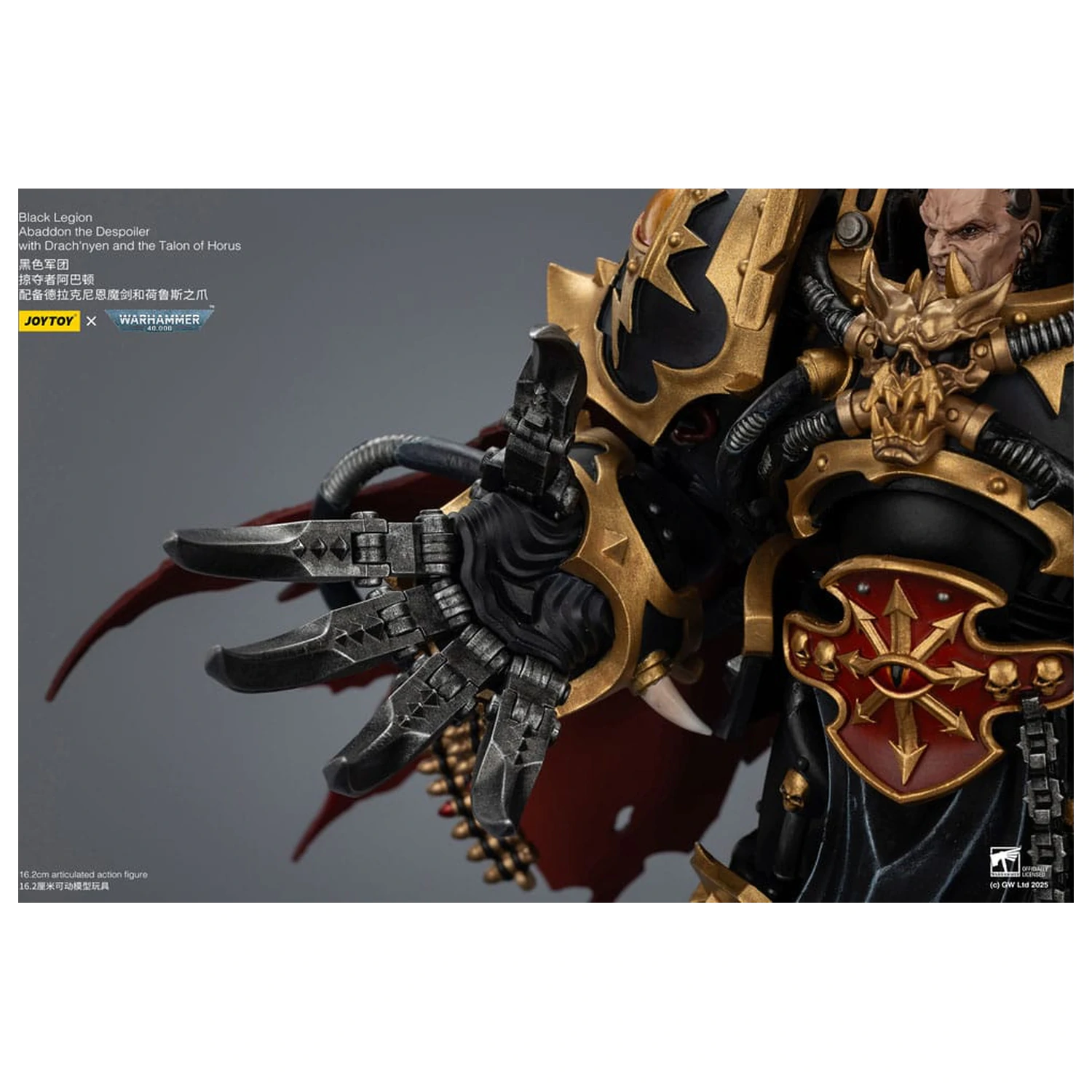 Warhammer 40,000 Figurina de actiune Black Legion Abaddon the Despoiler cu Drach'nyen and the Talo 16 cm poza produsului