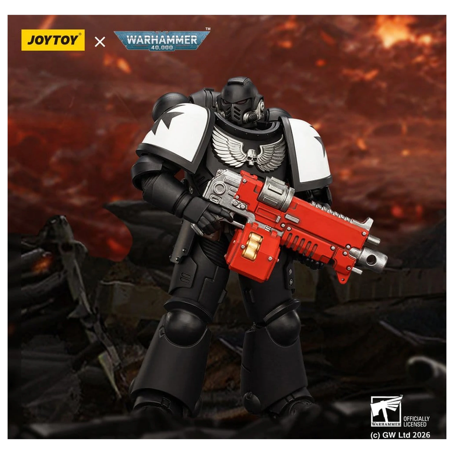 Warhammer 40,000 Figurina de actiune Black Templars Intercessor 12 cm poza produsului