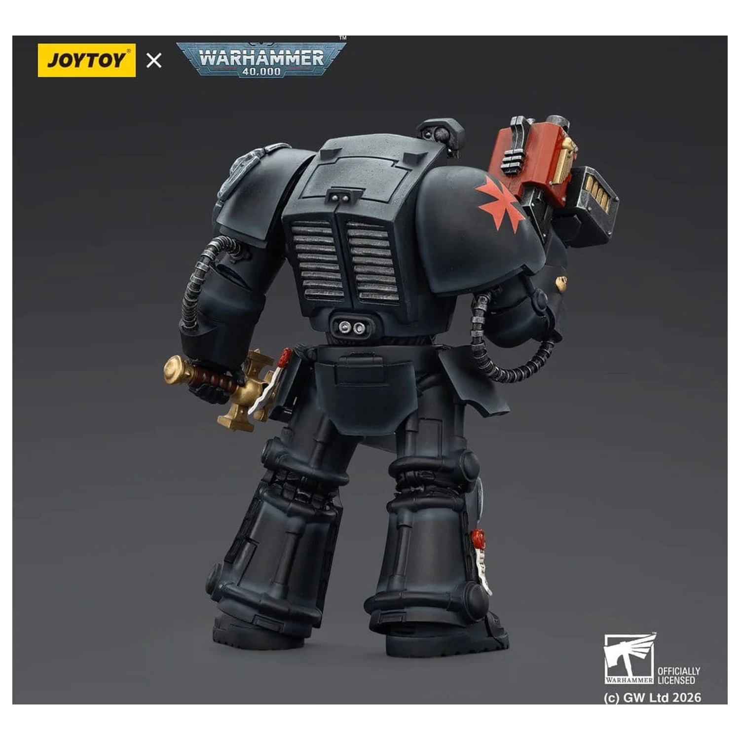 Warhammer 40,000 Figurina de actiune Black Templars Terminator 1 cu Power Sword si Storm Bolter 14 cm poza produsului