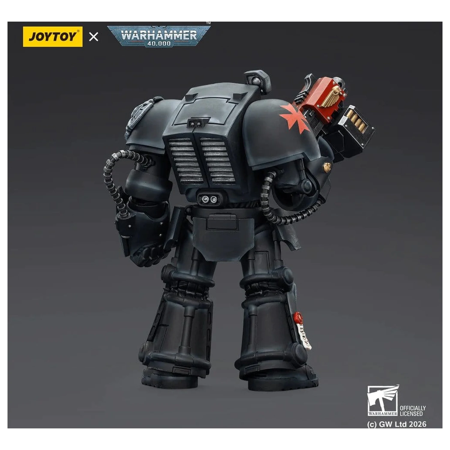 Warhammer 40,000 Figurina de actiune Black Templars Terminator 2 cu Power Fist si Storm Bolter 14 cm poza produsului