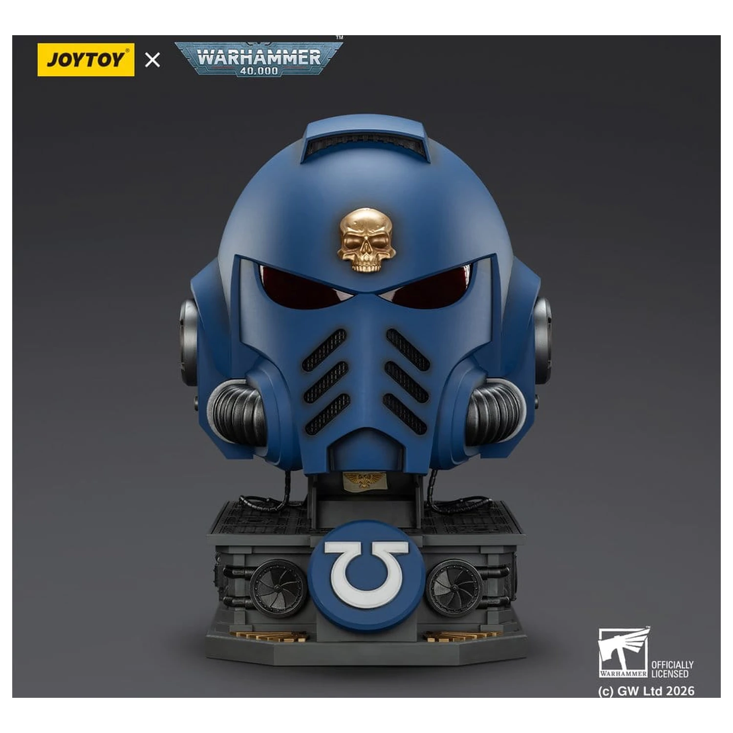 Warhammer 40,000 Captain MkX Helmet & Display Stand Ultramarines 44 cm poza produsului