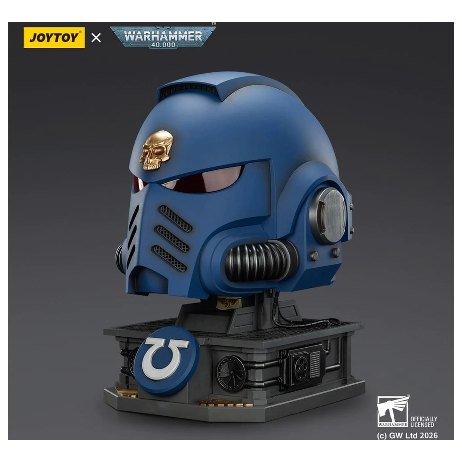 Warhammer 40,000 Captain MkX Helmet & Display Stand Ultramarines 44 cm poza produsului