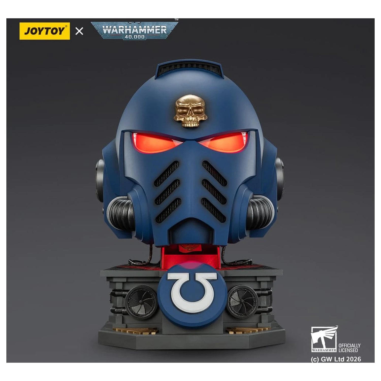 Warhammer 40,000 Captain MkX Helmet & Display Stand Ultramarines 44 cm poza produsului