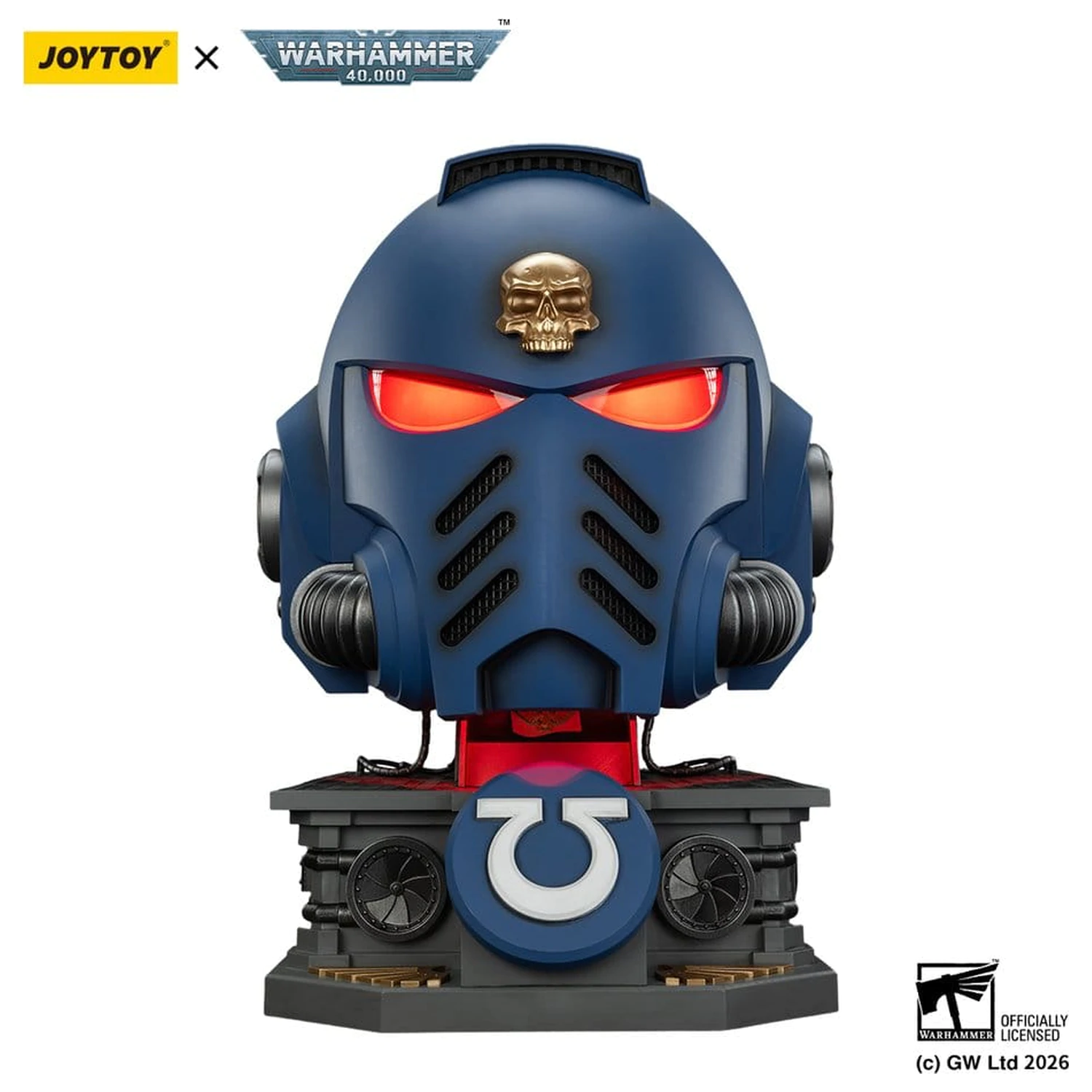 Warhammer 40,000 Captain MkX Helmet & Display Stand Ultramarines 44 cm poza produsului