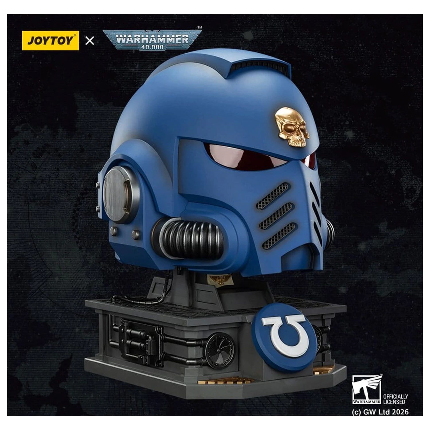 Warhammer 40,000 Captain MkX Helmet & Display Stand Ultramarines 44 cm poza produsului