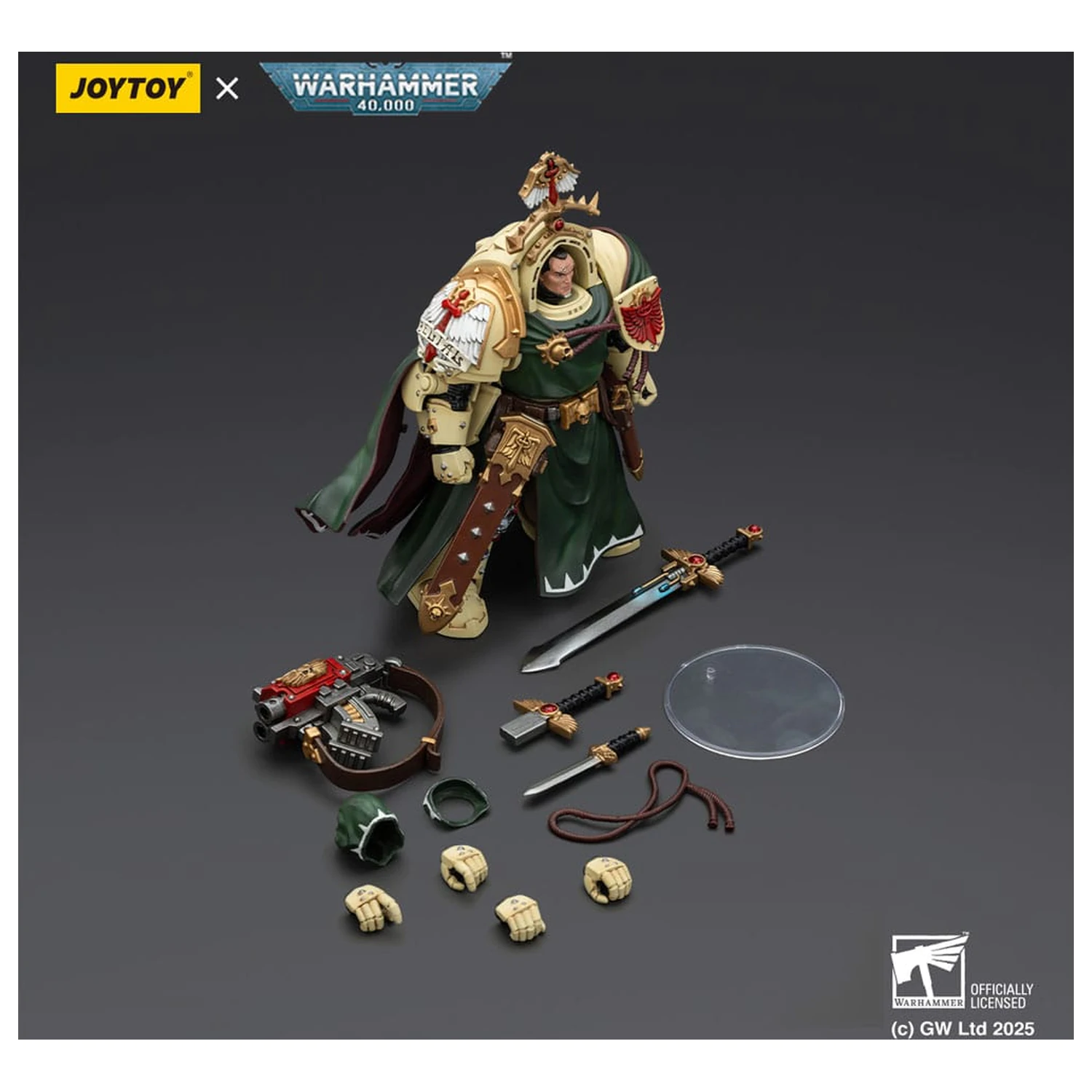 Warhammer 40,000: Dark Angels Figurina de actiune Belial Grand Master of The Deathwing With the Sword of Silence and Storm Bolter 14 cm poza produsului