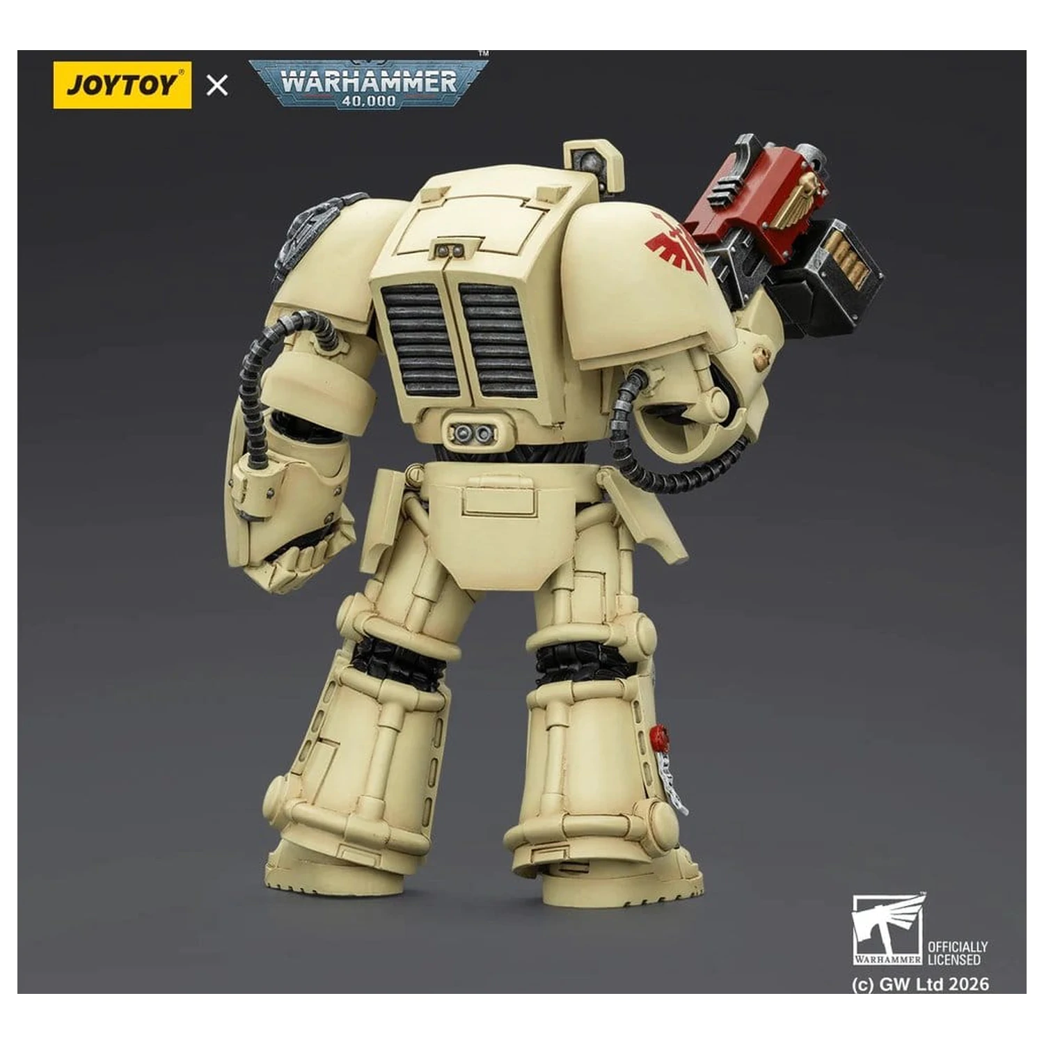 Warhammer 40,000 Action Figure Dark Angels Deathwing Terminator 2 cu Power Fist si Storm Bolter 14 cm poza produsului