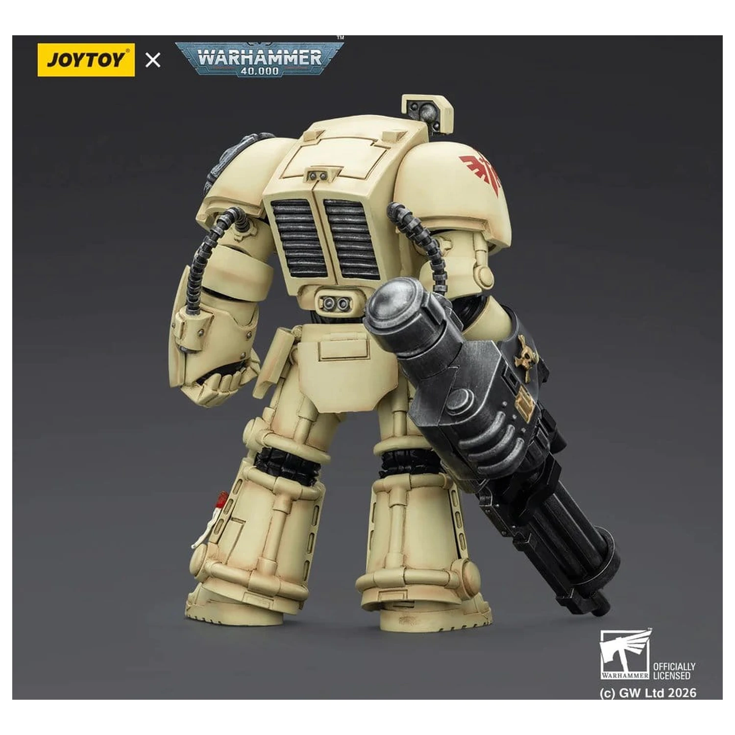 Warhammer 40,000 Figurina de actiune Dark Angels Deathwing Terminator 3 cu Power Fist si Assault Cannon 14 cm poza produsului