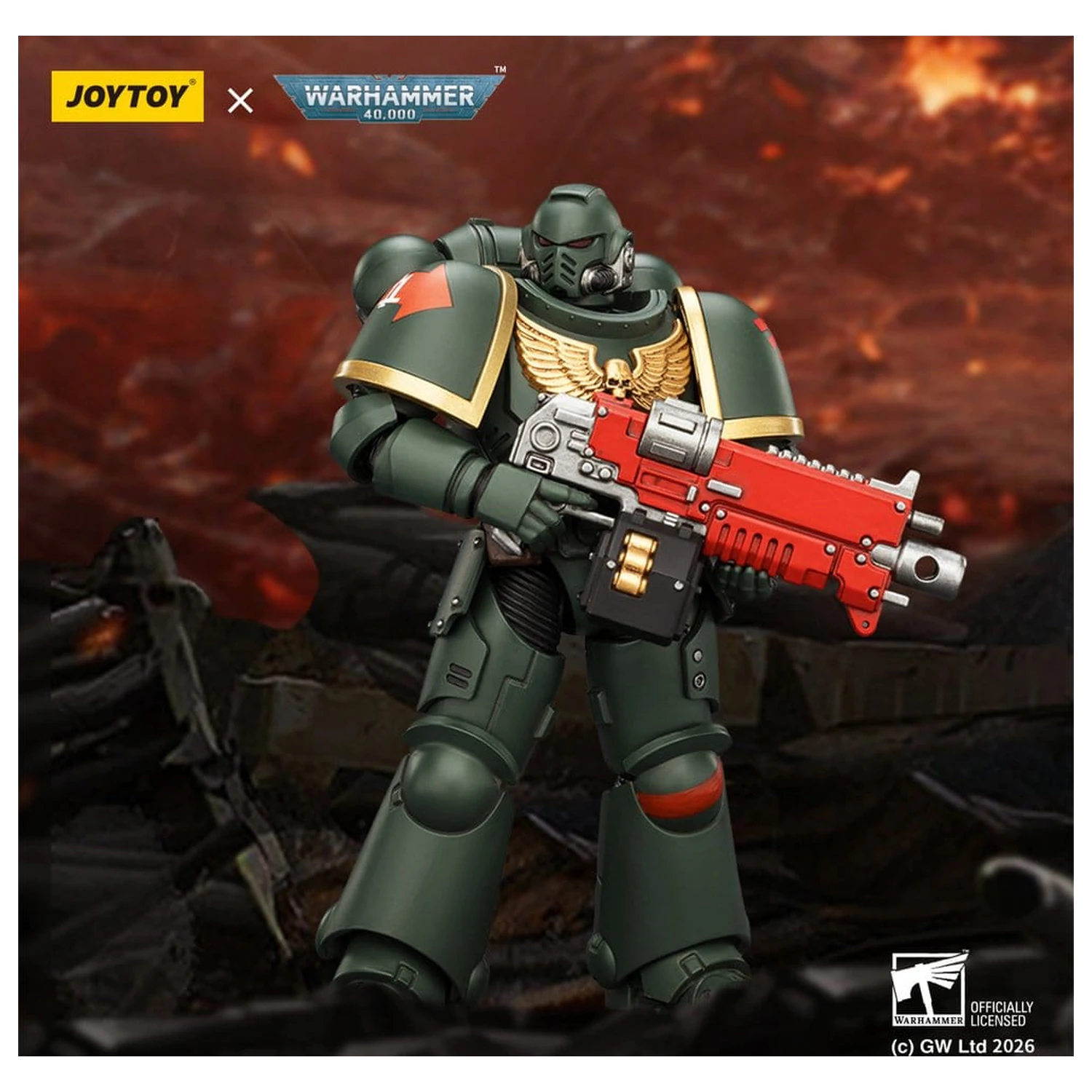 Warhammer 40,000 Figurina de actiune Dark Angels Intercessor 12 cm poza produsului