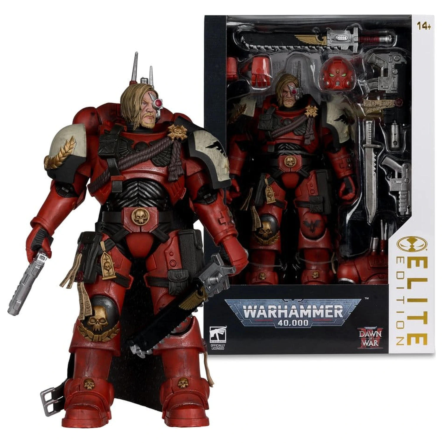 Warhammer 40,000 Dawn of War McFarlane Elite Edition Figurina de actiune Captain Cyrus (Dawn of War 4) 20 cm poza produsului