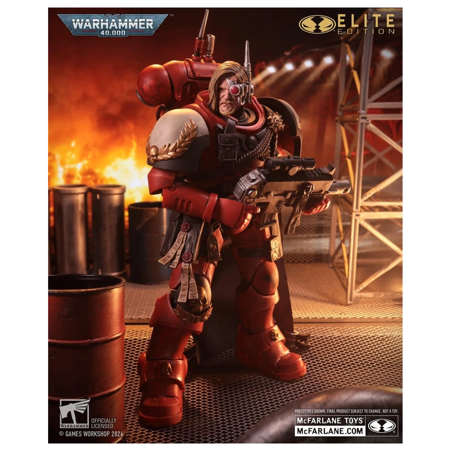 Warhammer 40,000 Dawn of War McFarlane Elite Edition Figurina de actiune Captain Cyrus (Dawn of War 4) 20 cm poza produsului