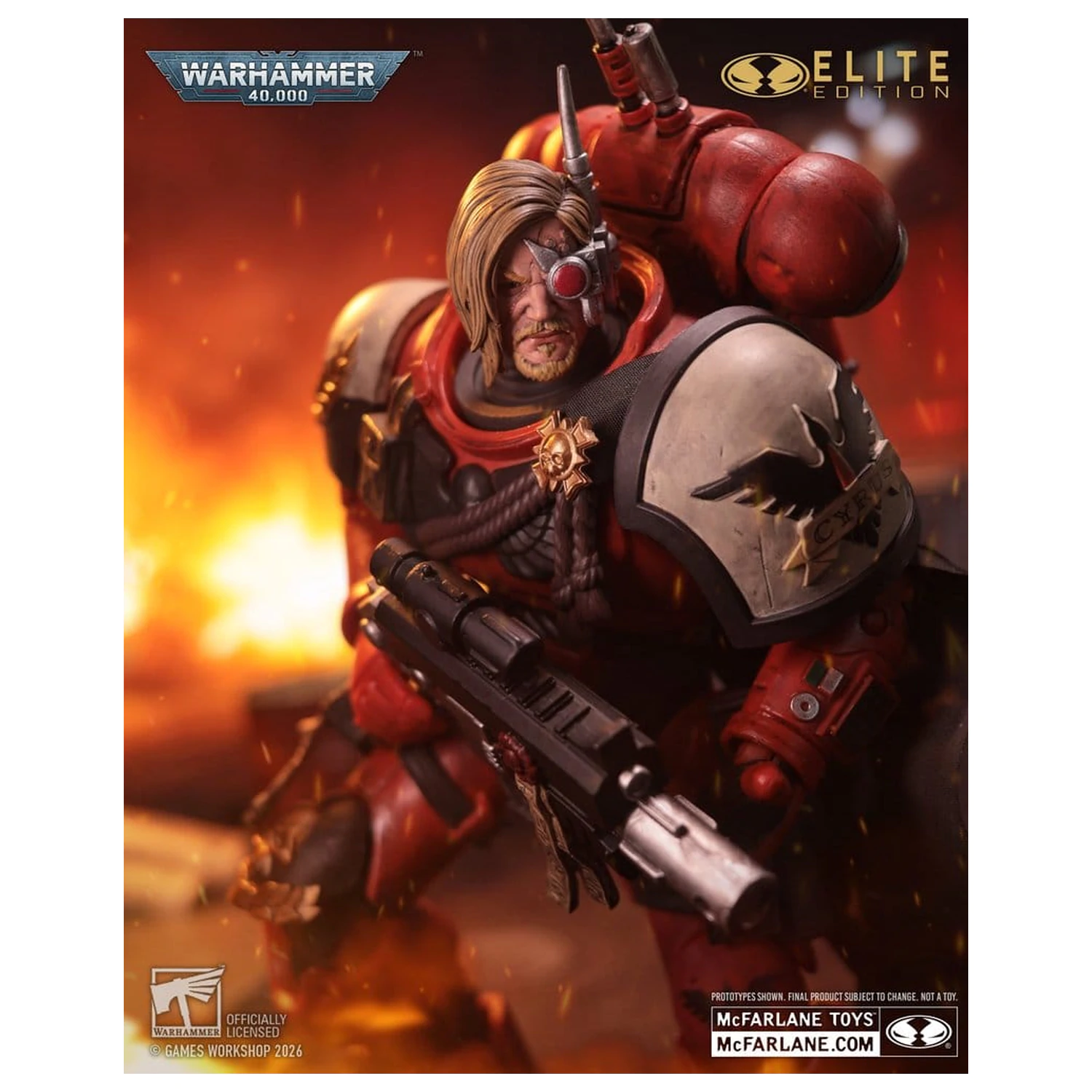 Warhammer 40,000 Dawn of War McFarlane Elite Edition Figurina de actiune Captain Cyrus (Dawn of War 4) 20 cm poza produsului