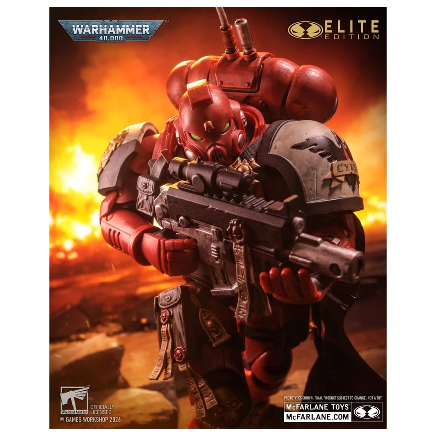 Warhammer 40,000 Dawn of War McFarlane Elite Edition Figurina de actiune Captain Cyrus (Dawn of War 4) 20 cm poza produsului