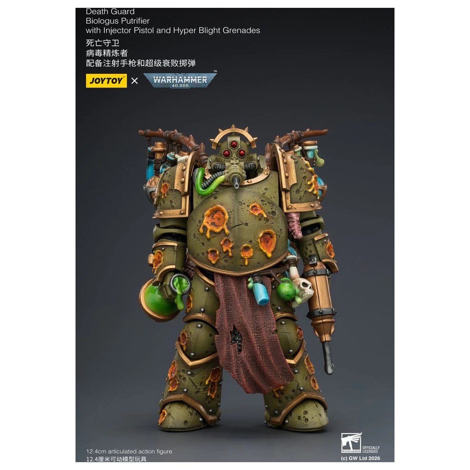Warhammer 40,000 Figurina de actiune Death Guard Biologus Putrifier 12 cm poza produsului