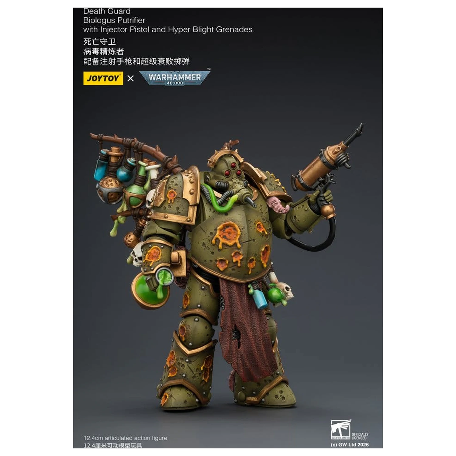 Warhammer 40,000 Figurina de actiune Death Guard Biologus Putrifier 12 cm poza produsului