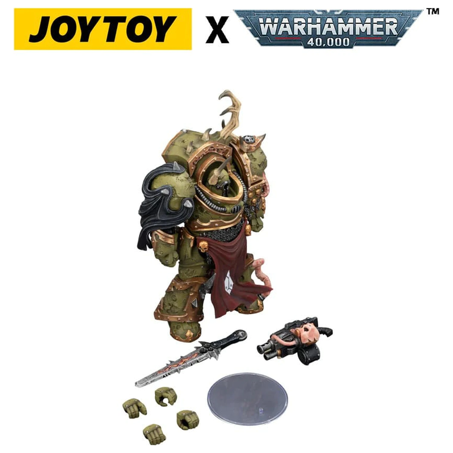 Warhammer 40,000 Figurina de actiune Death Guard Blightlord Terminator 3 cu Combi-bolter si Bubotic Blade 14 cm poza produsului