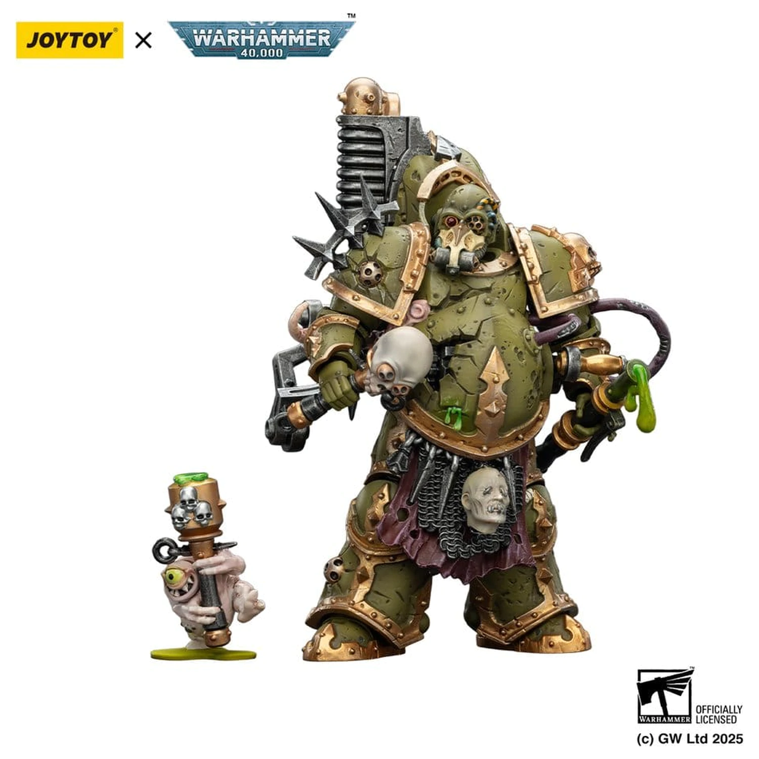 Warhammer 40,000 Figurina de actiune Death Guard Foul Blight spawn with Plague Sprayer 12 cm poza produsului