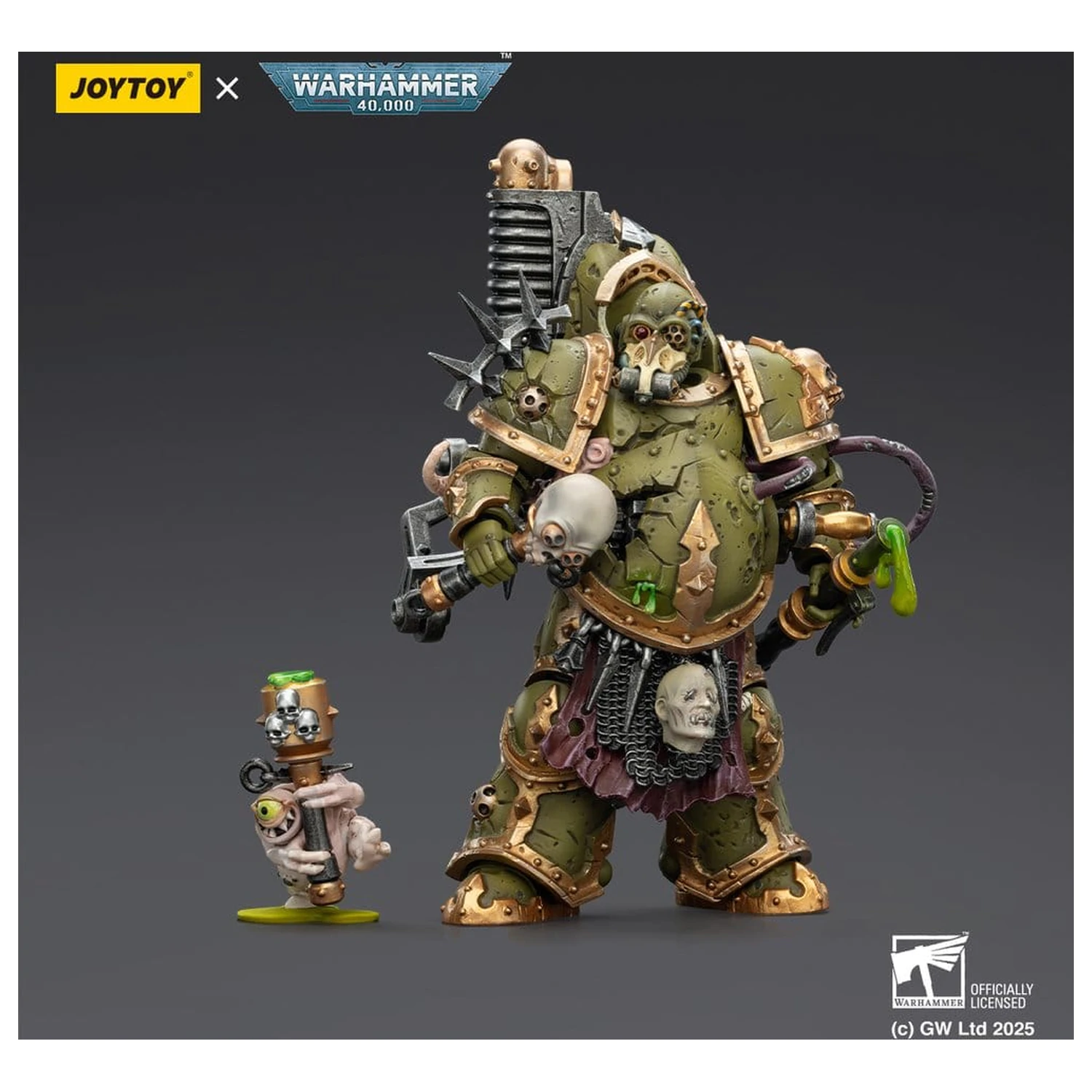 Warhammer 40,000 Figurina de actiune Death Guard Foul Blight spawn with Plague Sprayer 12 cm poza produsului