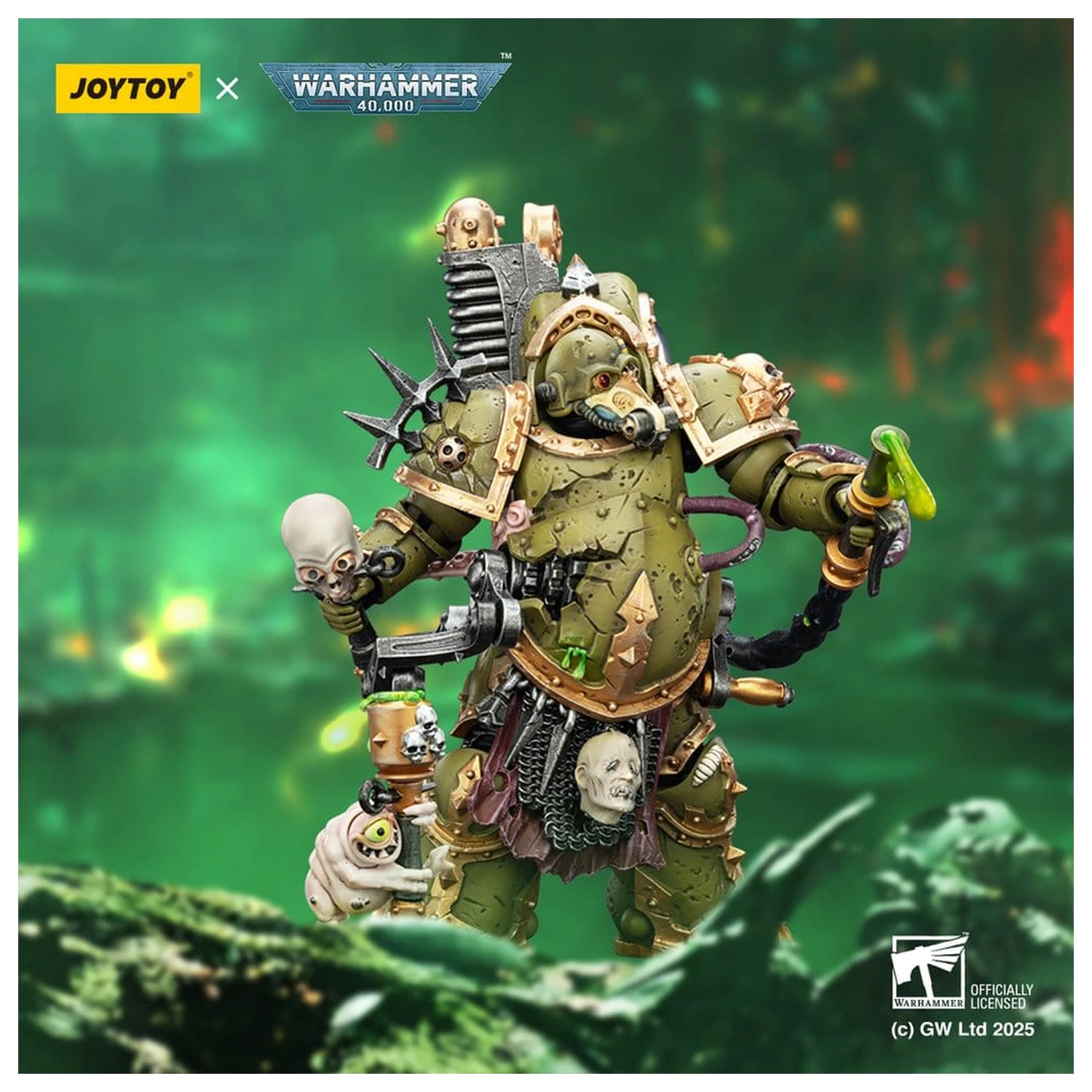 Warhammer 40,000 Figurina de actiune Death Guard Foul Blight spawn with Plague Sprayer 12 cm poza produsului