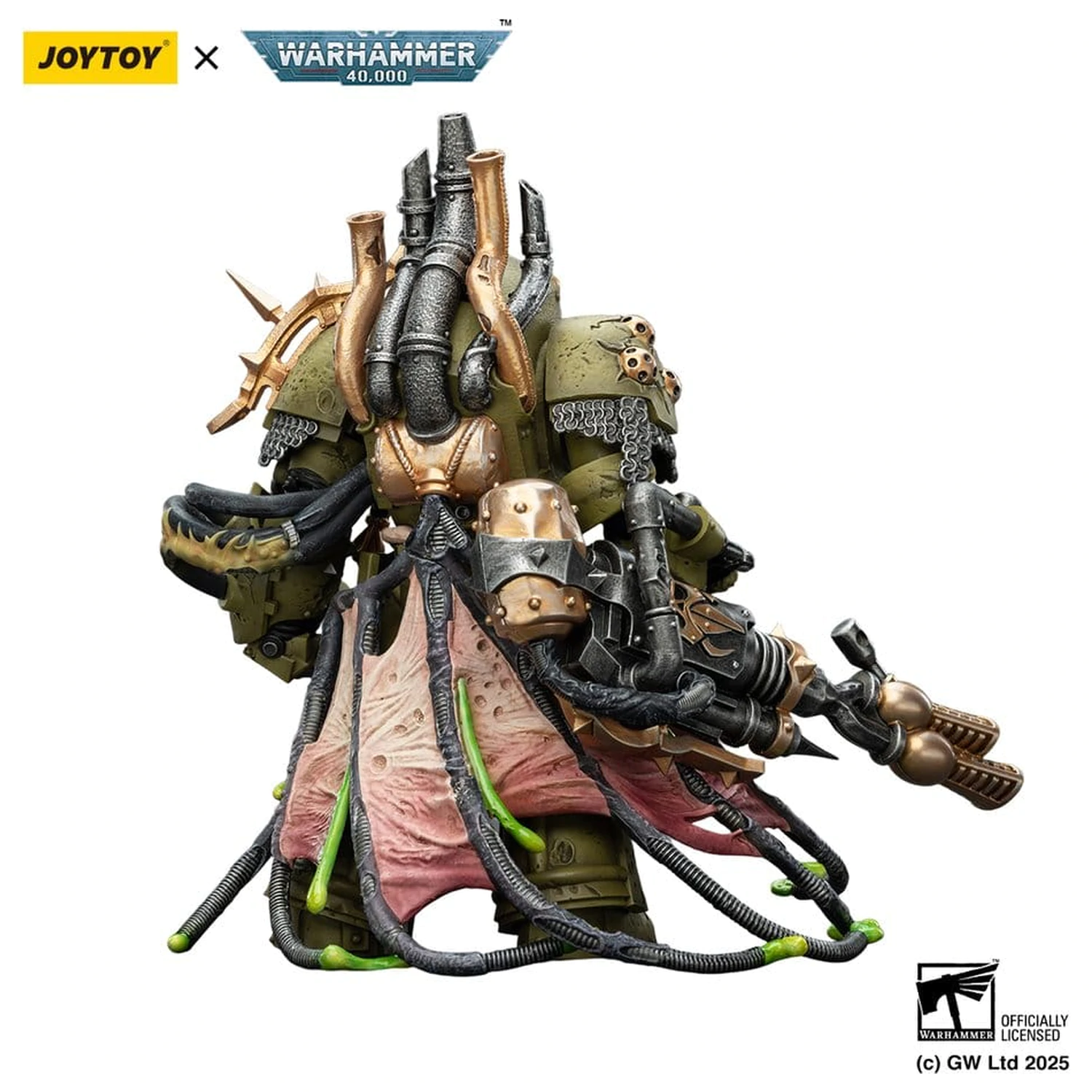 Warhammer 40,000 Figurina de actiune Death Guard Lord of Virulence cu Power Fist si Twin Plague Spewer 14 cm poza produsului