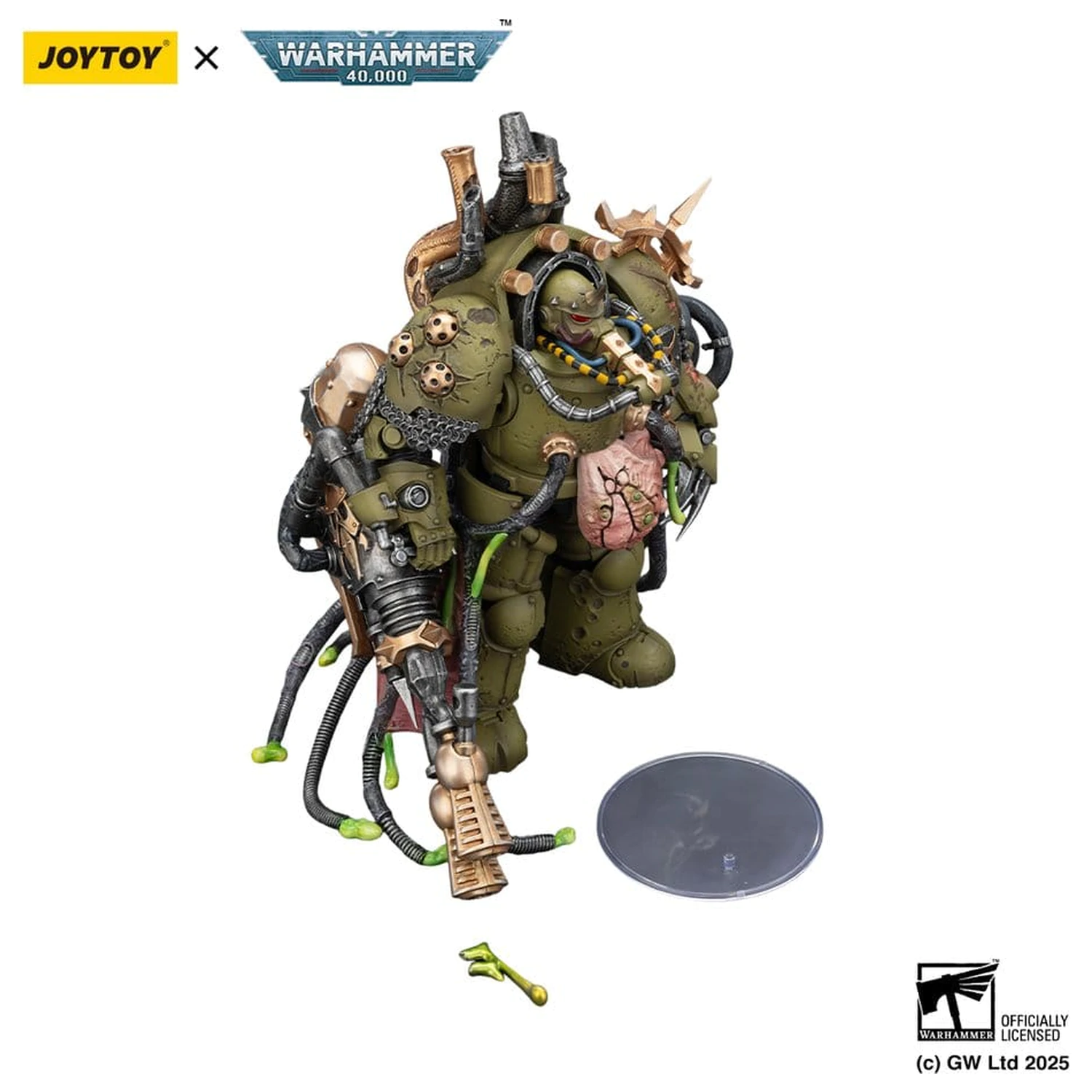 Warhammer 40,000 Figurina de actiune Death Guard Lord of Virulence cu Power Fist si Twin Plague Spewer 14 cm poza produsului
