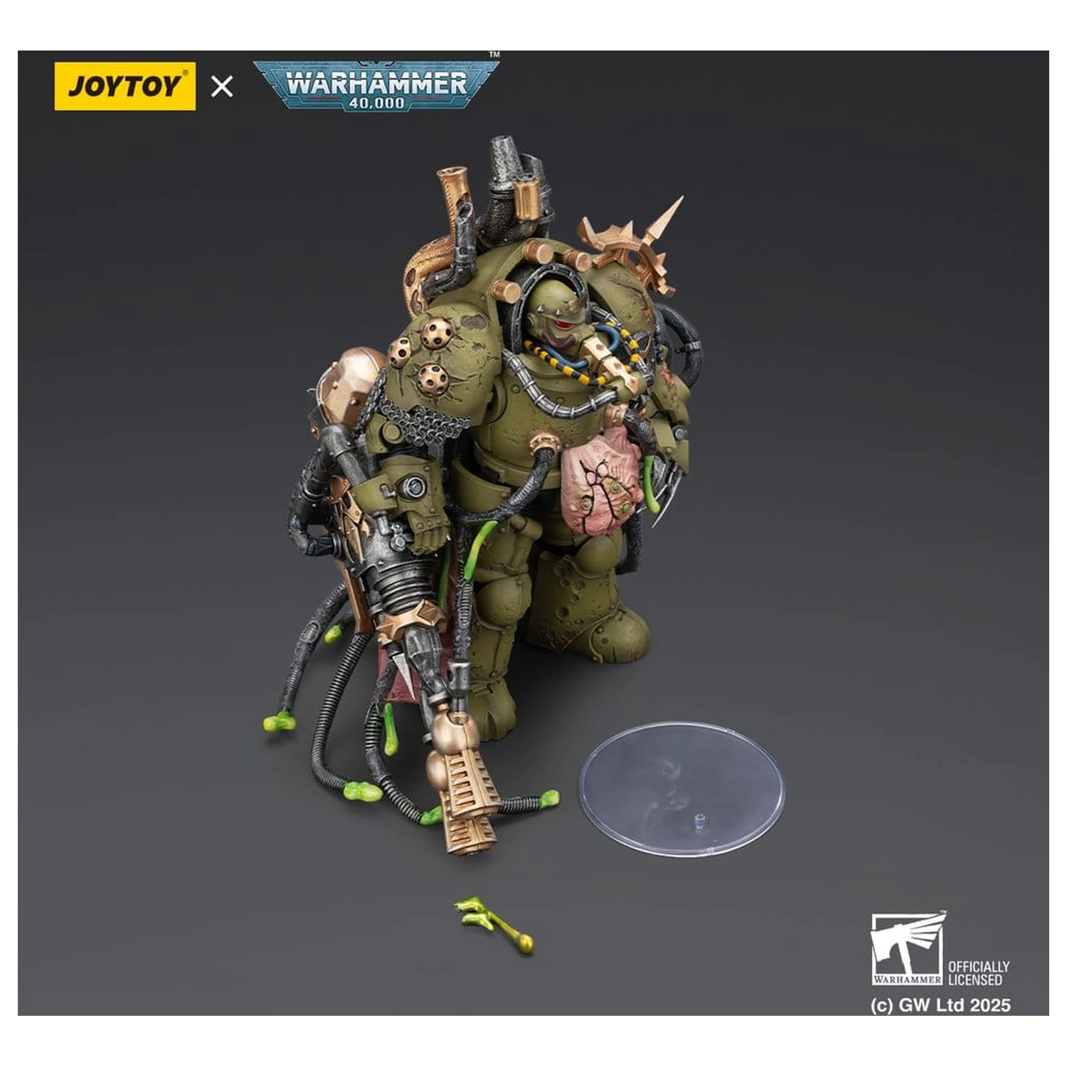 Warhammer 40,000 Figurina de actiune Death Guard Lord of Virulence cu Power Fist si Twin Plague Spewer 14 cm poza produsului