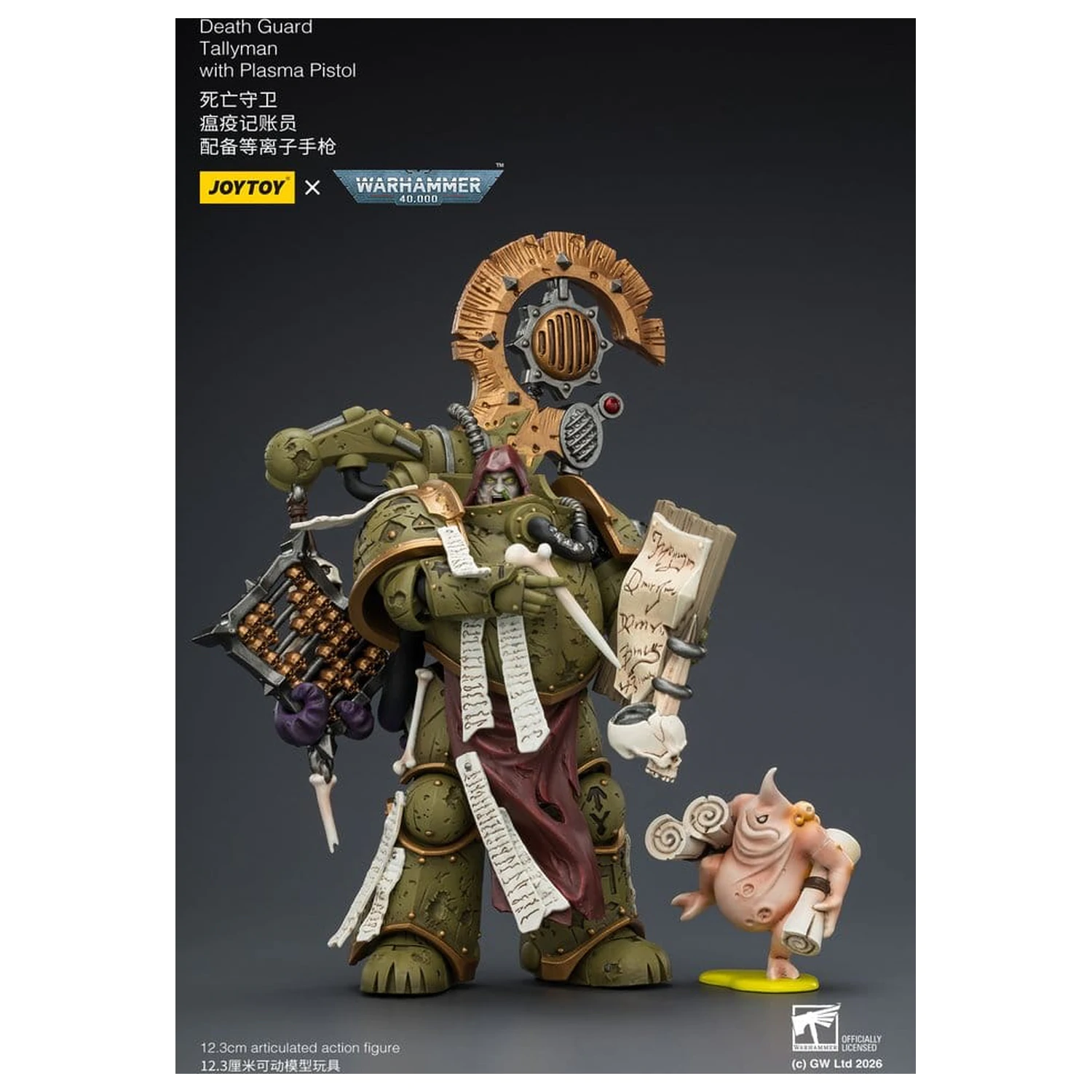 Warhammer 40,000 Figurina de actiune Death Guard Tallyman 12 cm poza produsului