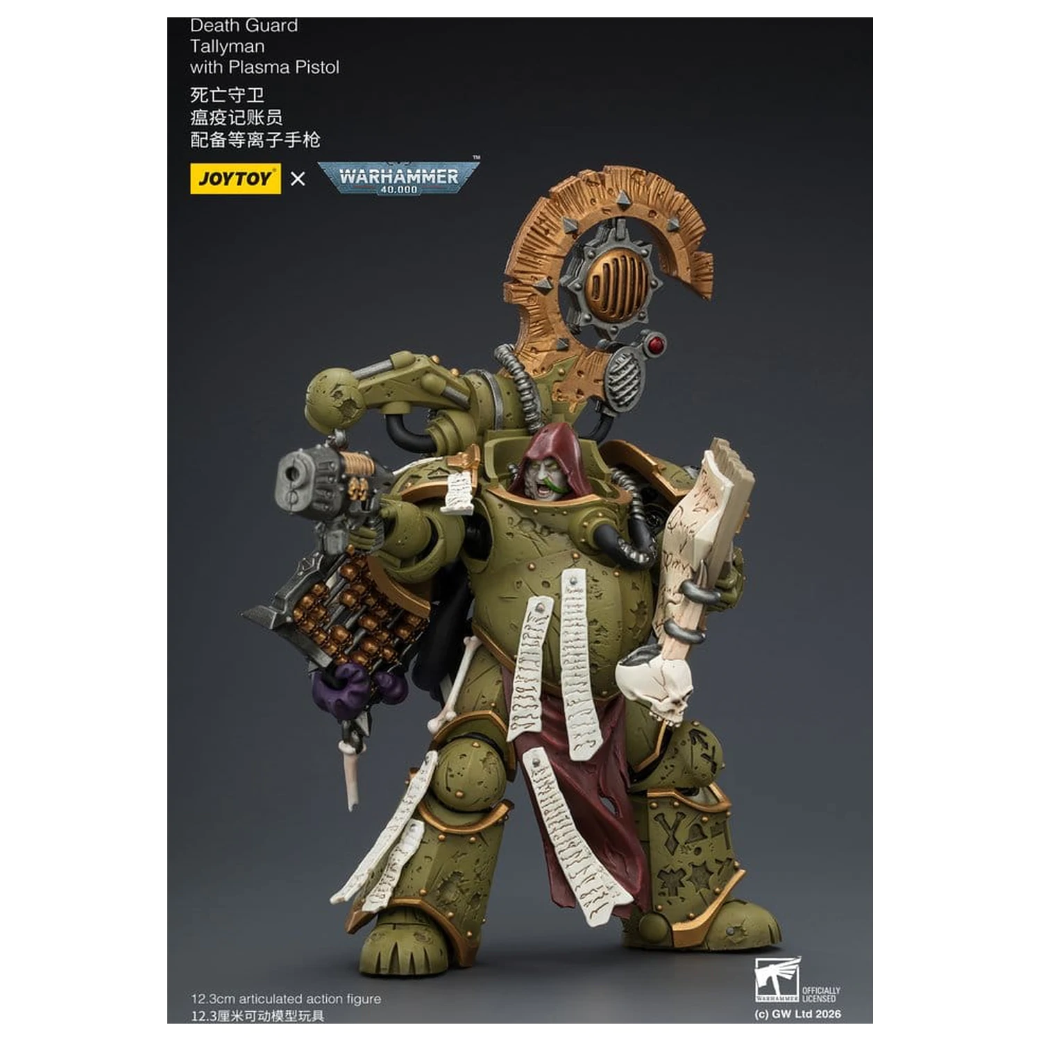 Warhammer 40,000 Figurina de actiune Death Guard Tallyman 12 cm poza produsului