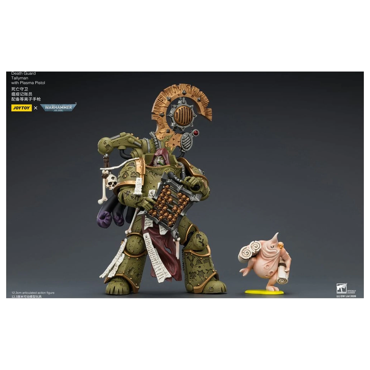 Warhammer 40,000 Figurina de actiune Death Guard Tallyman 12 cm poza produsului
