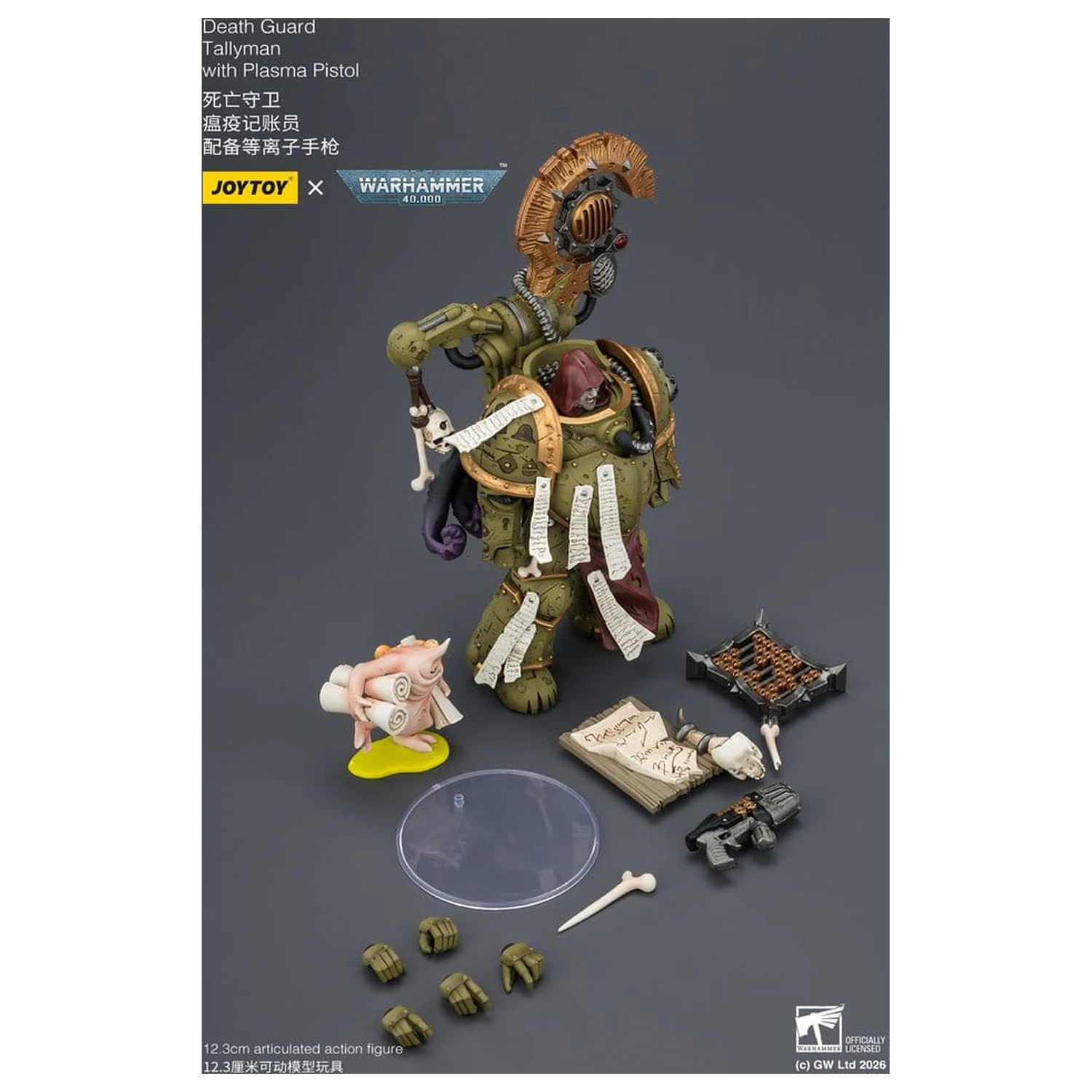 Warhammer 40,000 Figurina de actiune Death Guard Tallyman 12 cm poza produsului