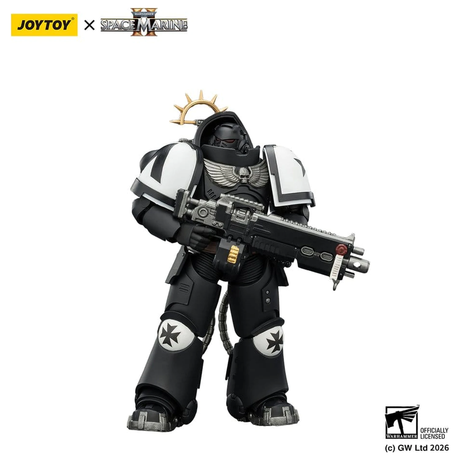 Warhammer 40,000 Action Figure Game Edition Black Templars Heavy Intercessor 13 cm Figurina de actiune Editia de joc Black Templars Heavy Intercessor 13 cm poza produsului