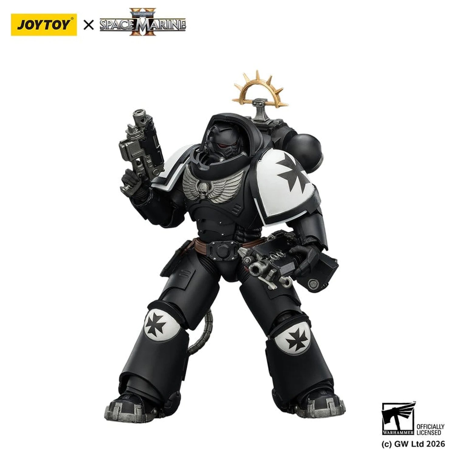 Warhammer 40,000 Action Figure Game Edition Black Templars Heavy Intercessor 13 cm Figurina de actiune Editia de joc Black Templars Heavy Intercessor 13 cm poza produsului