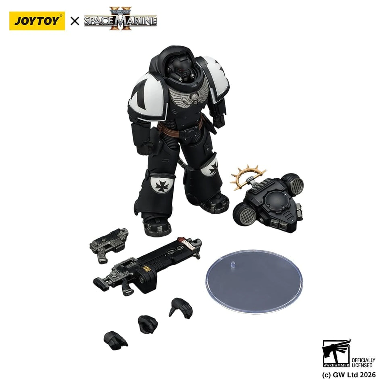 Warhammer 40,000 Action Figure Game Edition Black Templars Heavy Intercessor 13 cm Figurina de actiune Editia de joc Black Templars Heavy Intercessor 13 cm poza produsului