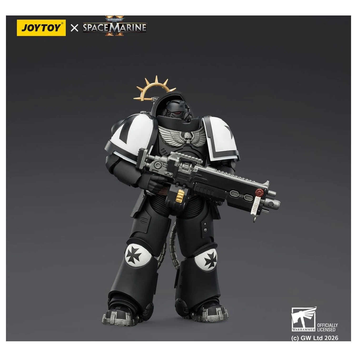 Warhammer 40,000 Action Figure Game Edition Black Templars Heavy Intercessor 13 cm Figurina de actiune Editia de joc Black Templars Heavy Intercessor 13 cm poza produsului