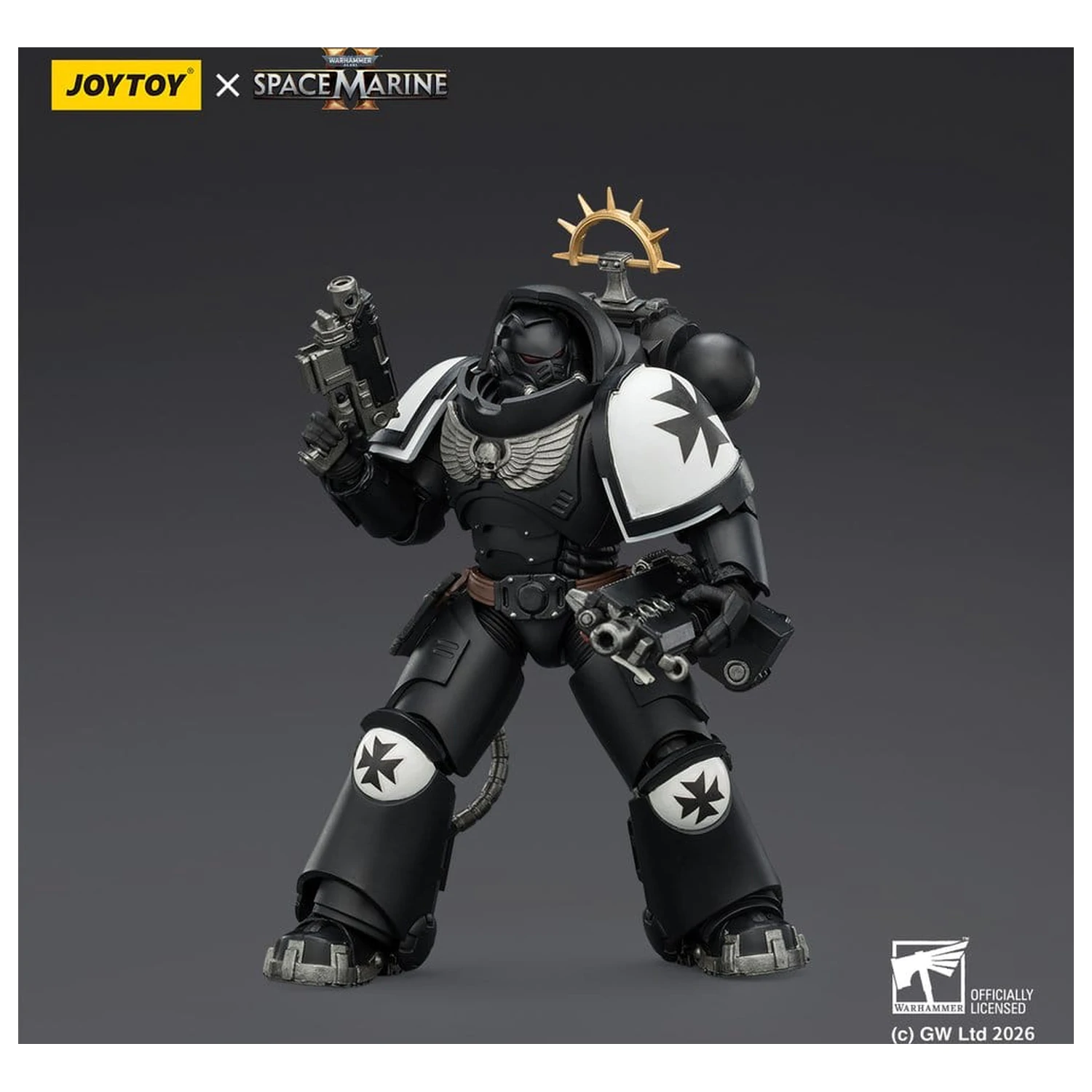Warhammer 40,000 Action Figure Game Edition Black Templars Heavy Intercessor 13 cm Figurina de actiune Editia de joc Black Templars Heavy Intercessor 13 cm poza produsului
