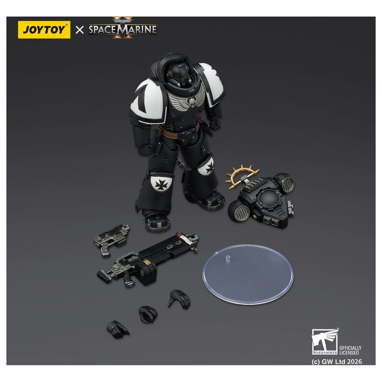 Warhammer 40,000 Action Figure Game Edition Black Templars Heavy Intercessor 13 cm Figurina de actiune Editia de joc Black Templars Heavy Intercessor 13 cm poza produsului