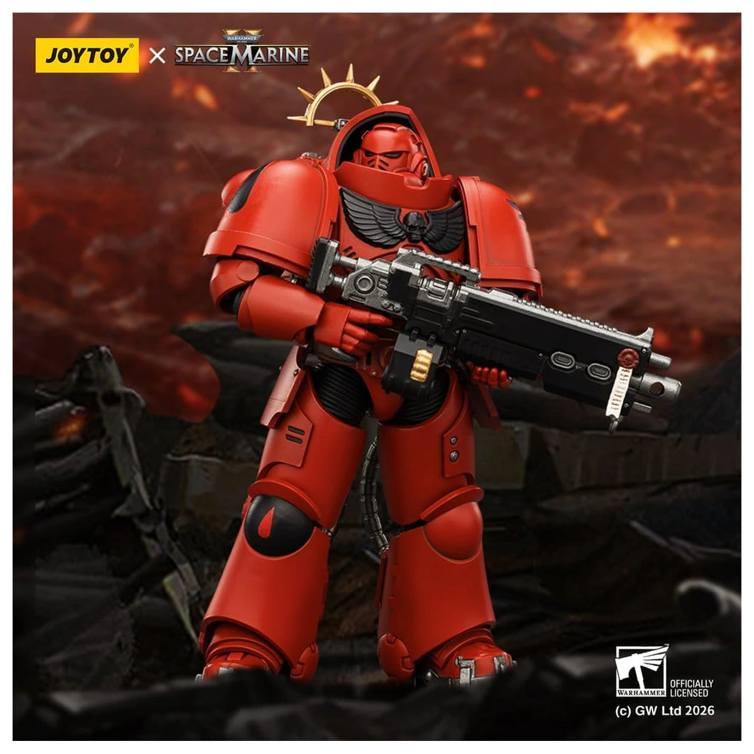 Warhammer 40,000 Figurina de actiune Game Edition Blood Angels Heavy Intercessor 13 cm poza produsului