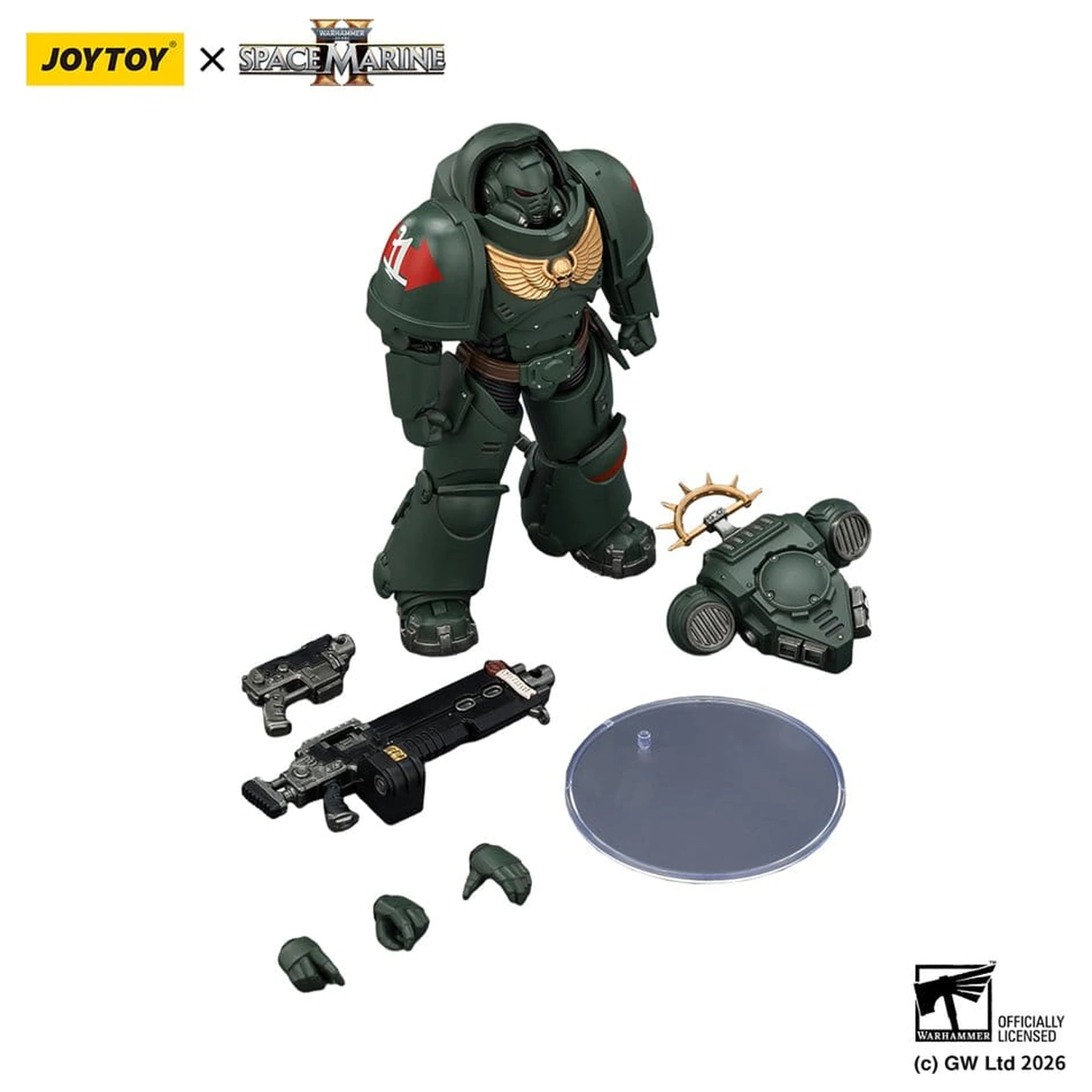 Warhammer 40,000 Action Figure Game Edition Dark Angels Heavy Intercessor 13 cm poza produsului