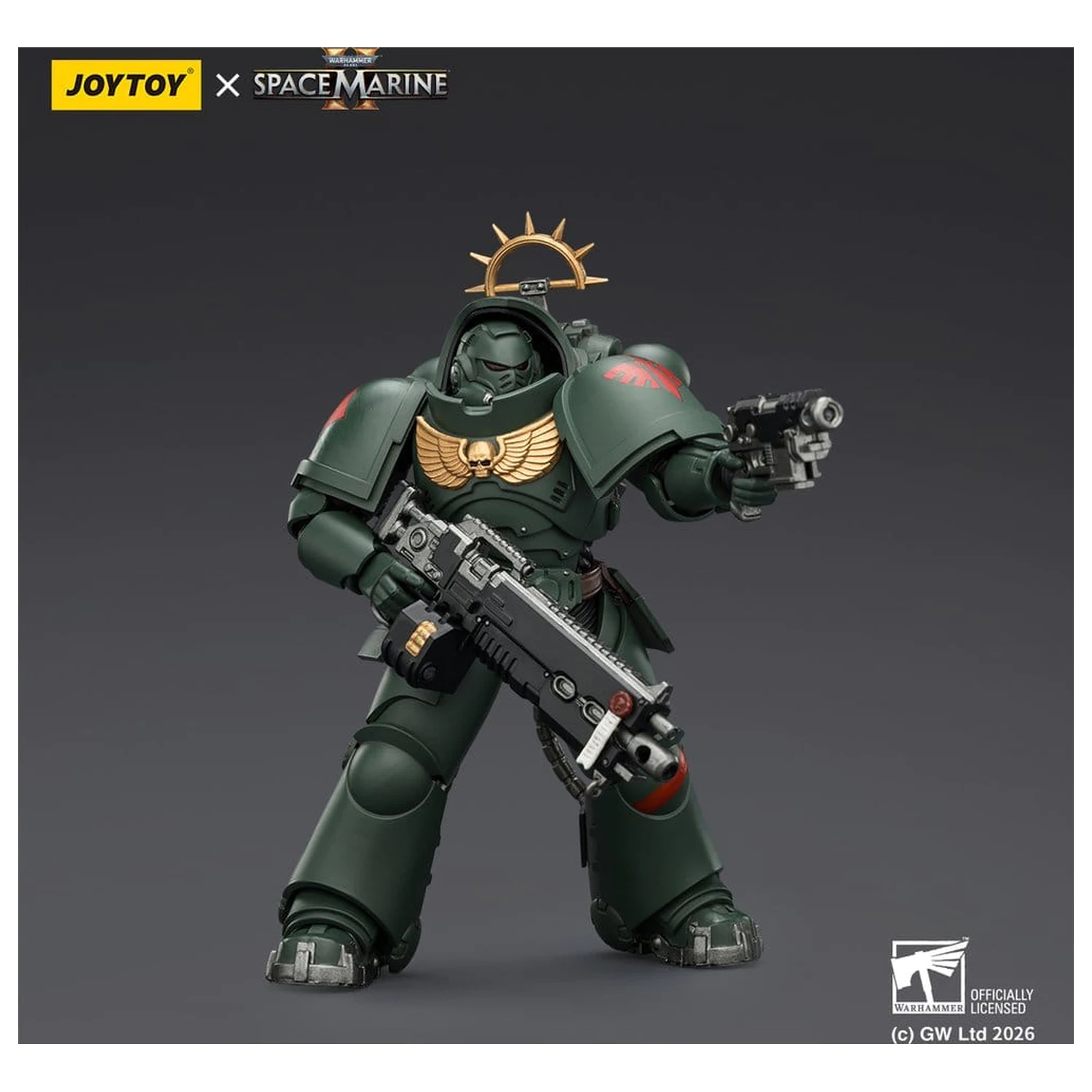 Warhammer 40,000 Action Figure Game Edition Dark Angels Heavy Intercessor 13 cm poza produsului